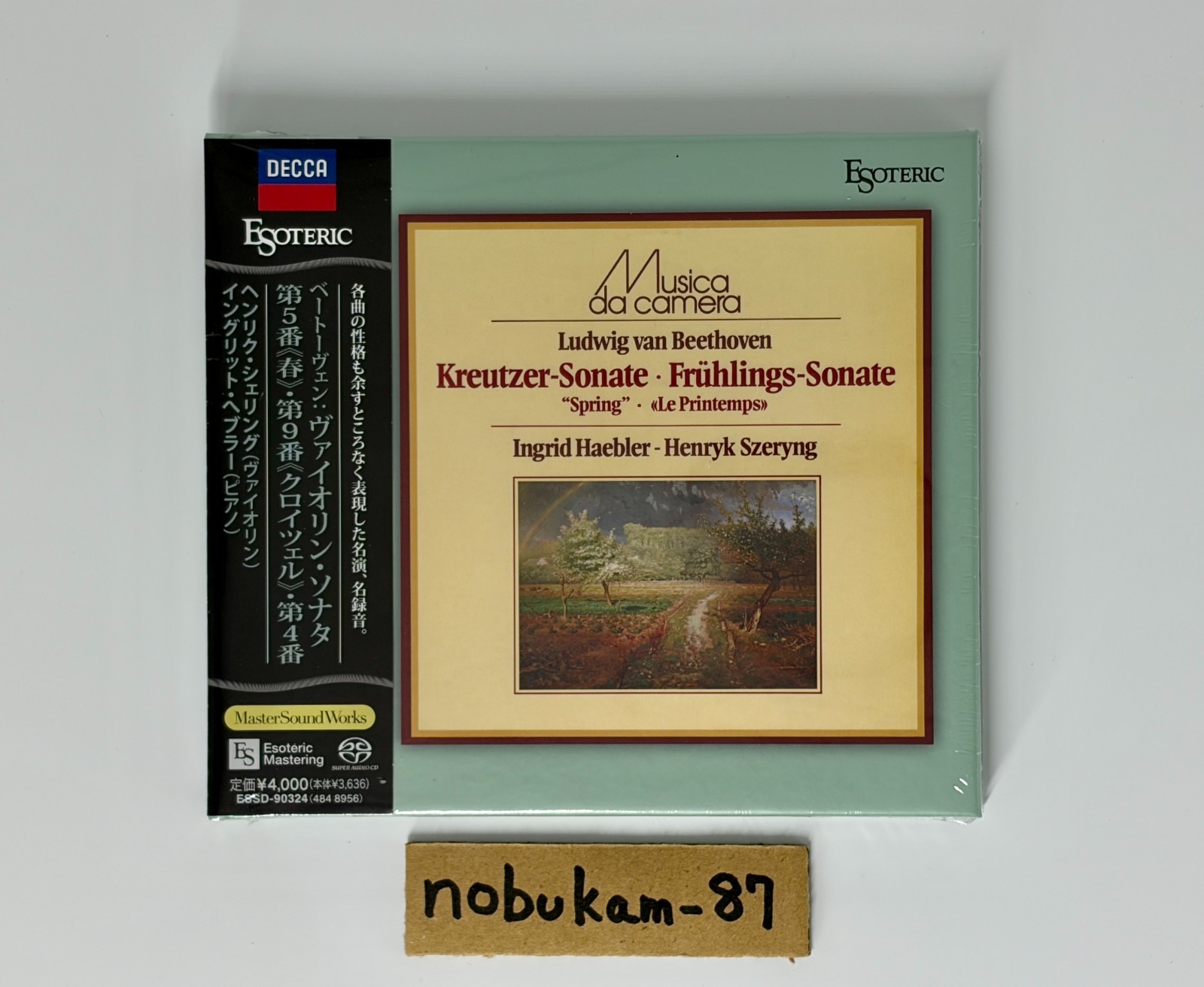 ESOTERIC ESSD-90324 BEETHOVEN Violin Sonatas Nos. 4, 5 & 9 SZERYNG SACD