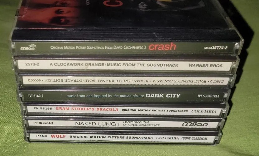 Dark City Dracula Clockwork Orange Naked Lunch Wolf Score Soundtrack CD Lot