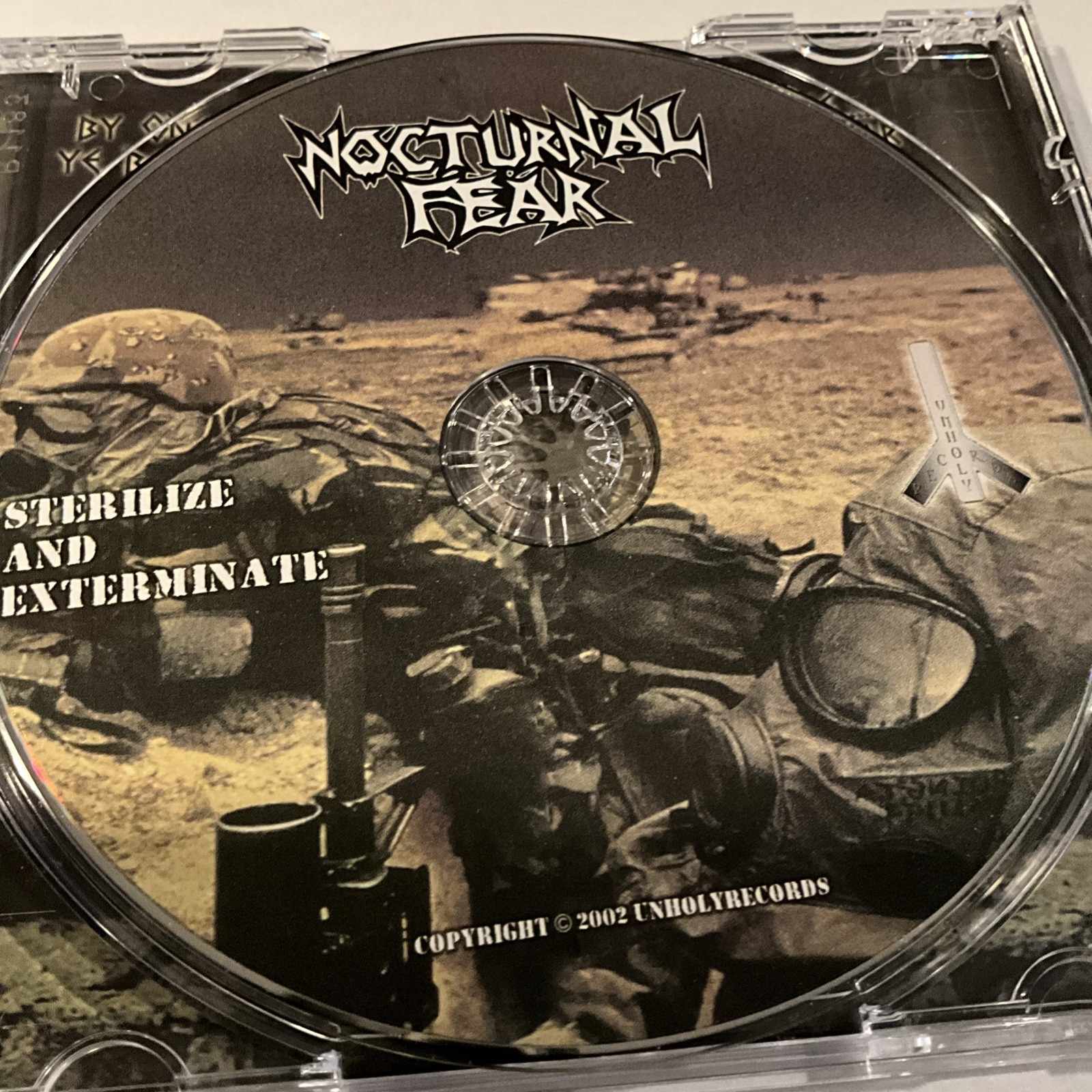 Nocturnal Fear - Sterilize And Exterminate CD 2002 Unholy Records [New]