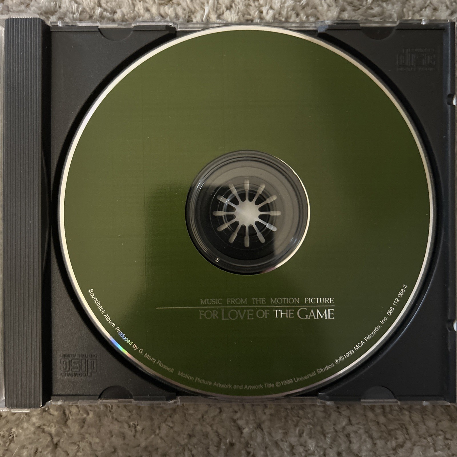 For Love of the Game by Original Soundtrack (CD, Sep-1999, MCA)