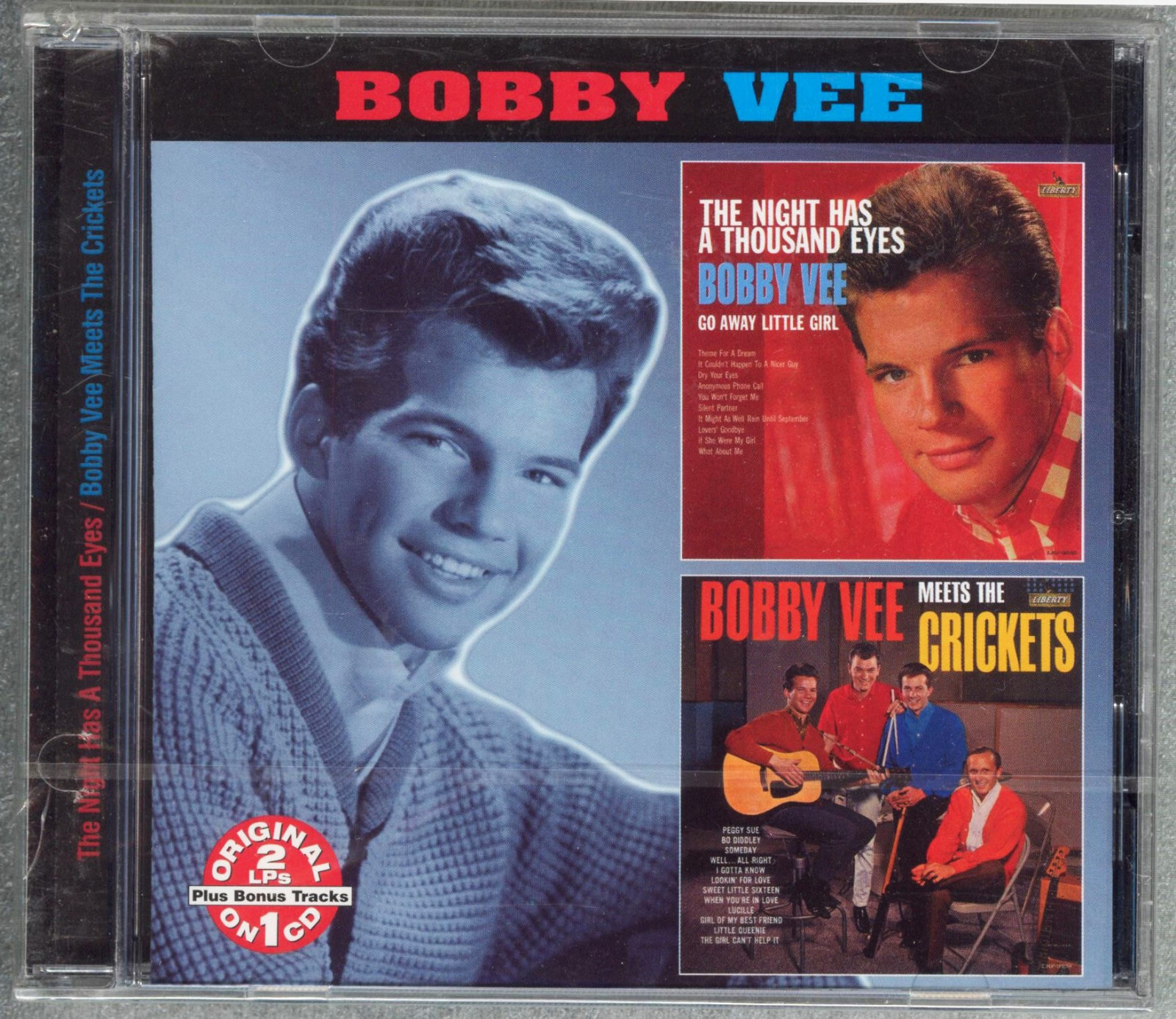 BOBBY VEE COME BACK WHEN YOU GROW UP MEETS THE VENTURES/CRICKETS NIGHT HAS EYES