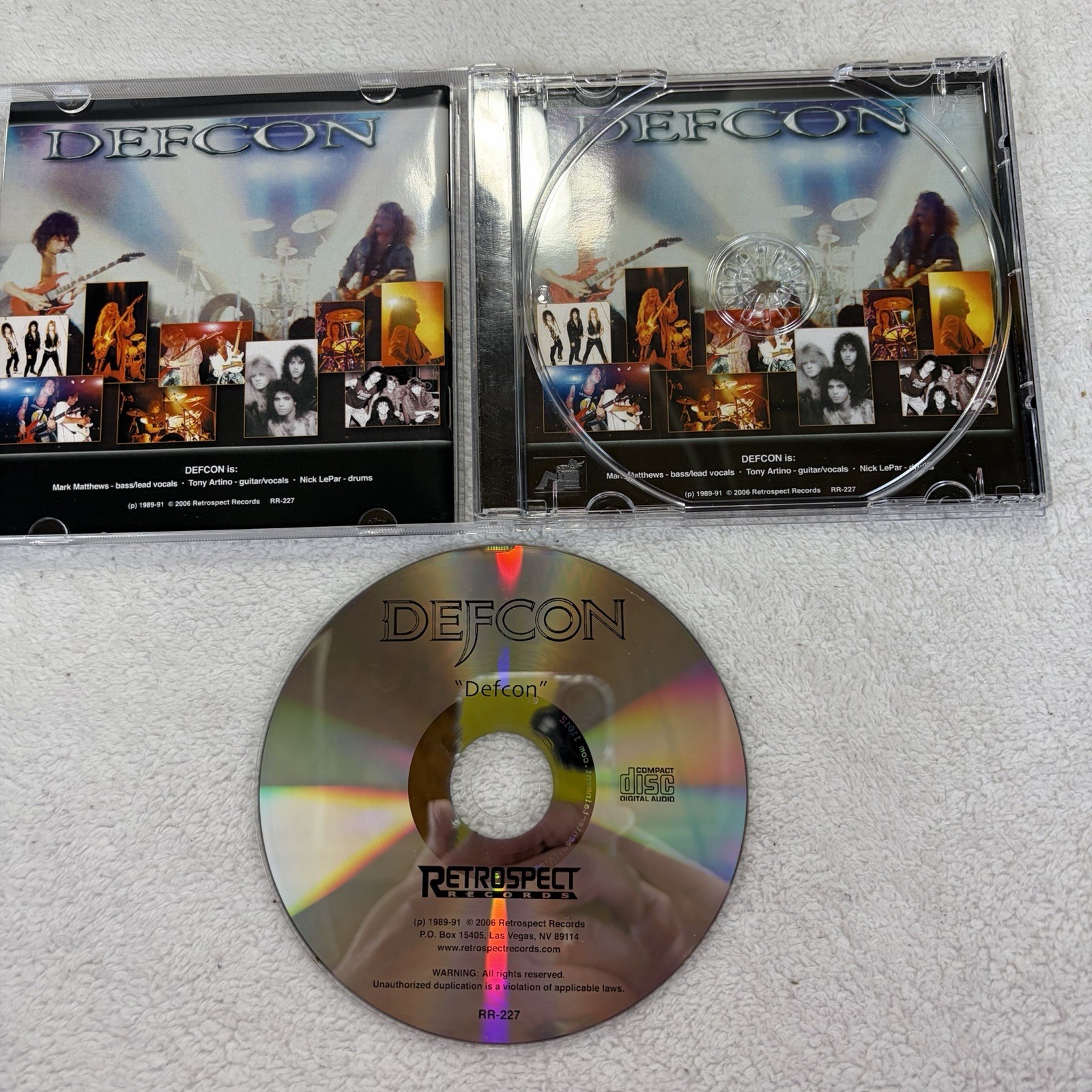 Defcon Self Titled CD Retrospect Records RR-227 US Hard Rock Glam Metal 2006