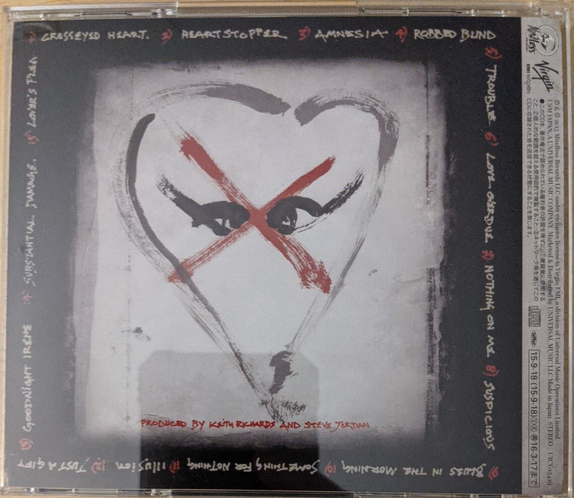 Keith Richards Crosseyed Heart SHM-CD Virgin EMI Records UICY-15429 Japan OBI