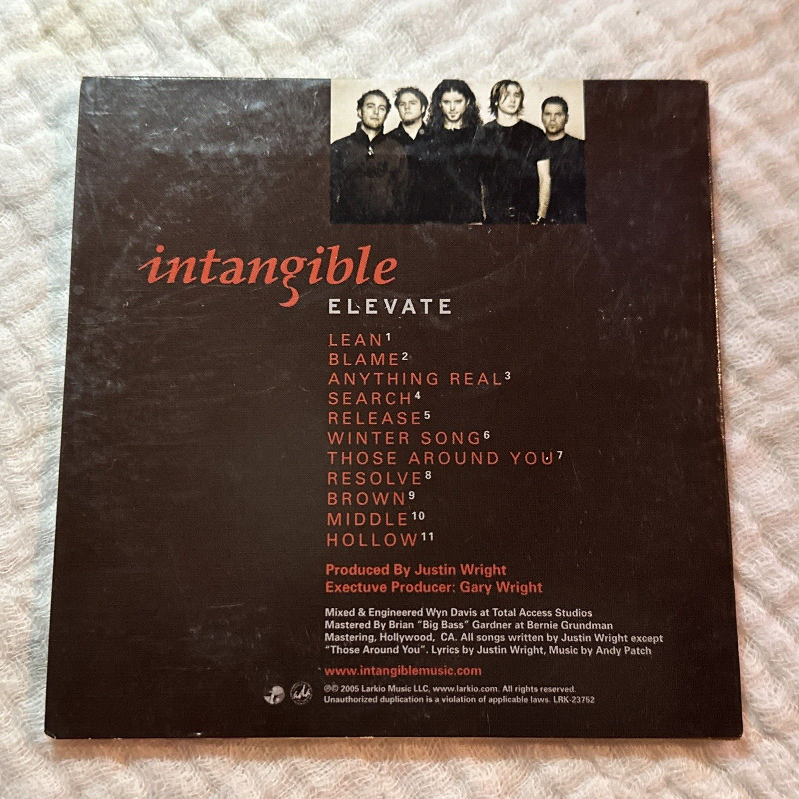 INTANGIBLE - ELEVATE Advanced Promo Compact Disc