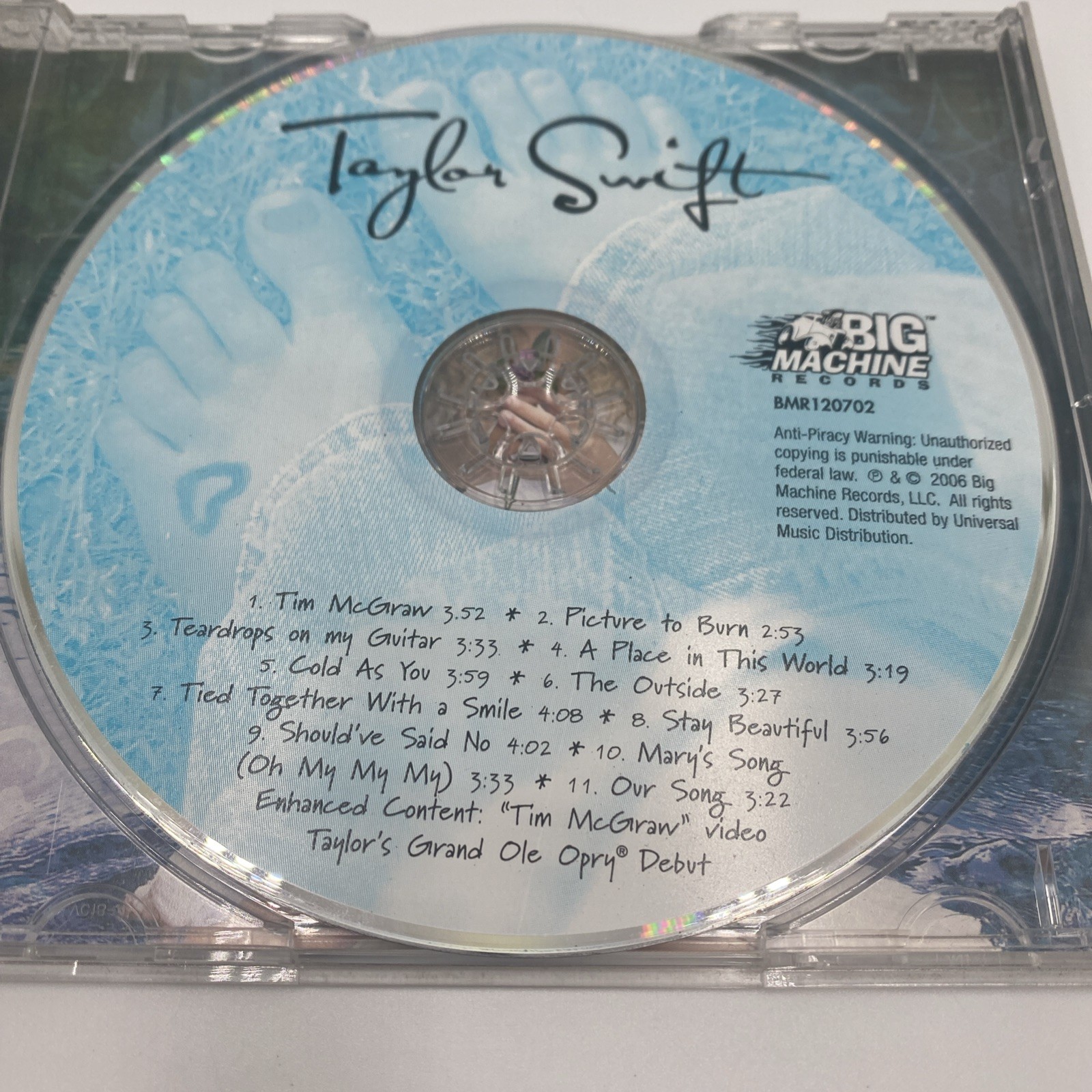 Taylor Swift: Debut Self Titled (CD, 2006) Original Uncensored Lyrics RARE OOP
