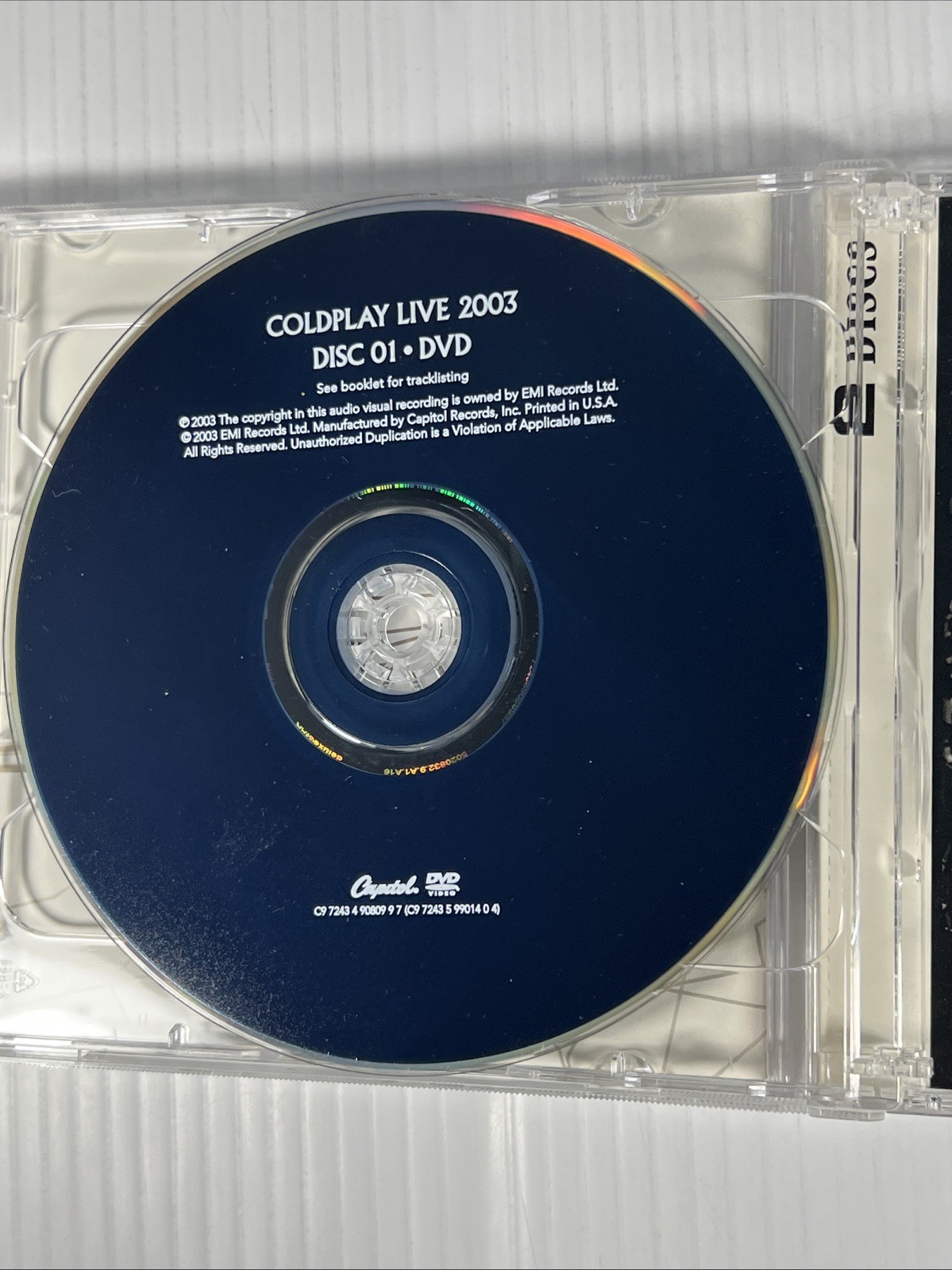 Coldplay Live 2003 CD DVD Set Capitol Clocks Yellow Digipak Like New