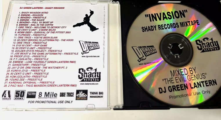 RARE DJ Green Lantern Invasion pt.1 Shady Times NYC mixtape mix cd.