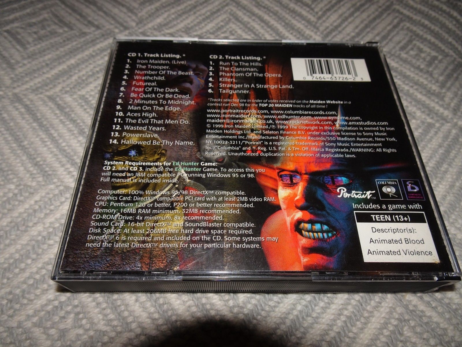 Iron Maiden Ed Hunter 3 cd set (out of print)