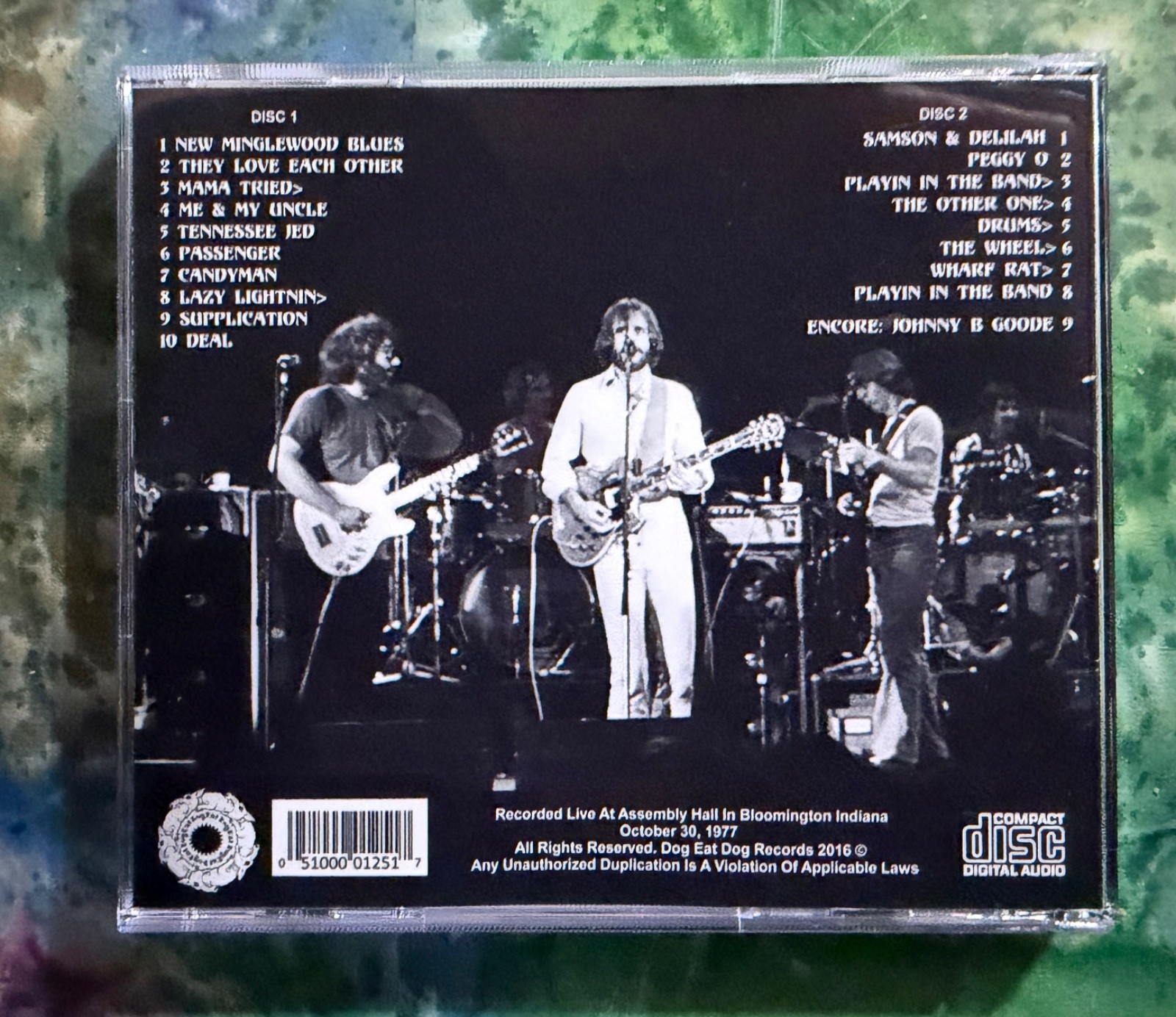 Grateful Dead Assembly Hall IU 10-30-1977 2 Disc Set!