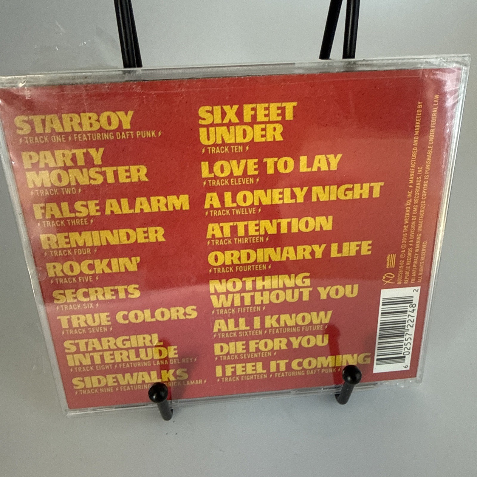 The Weeknd Starboy CD Hype Sticker Republic Records 2016 NEW SEALED