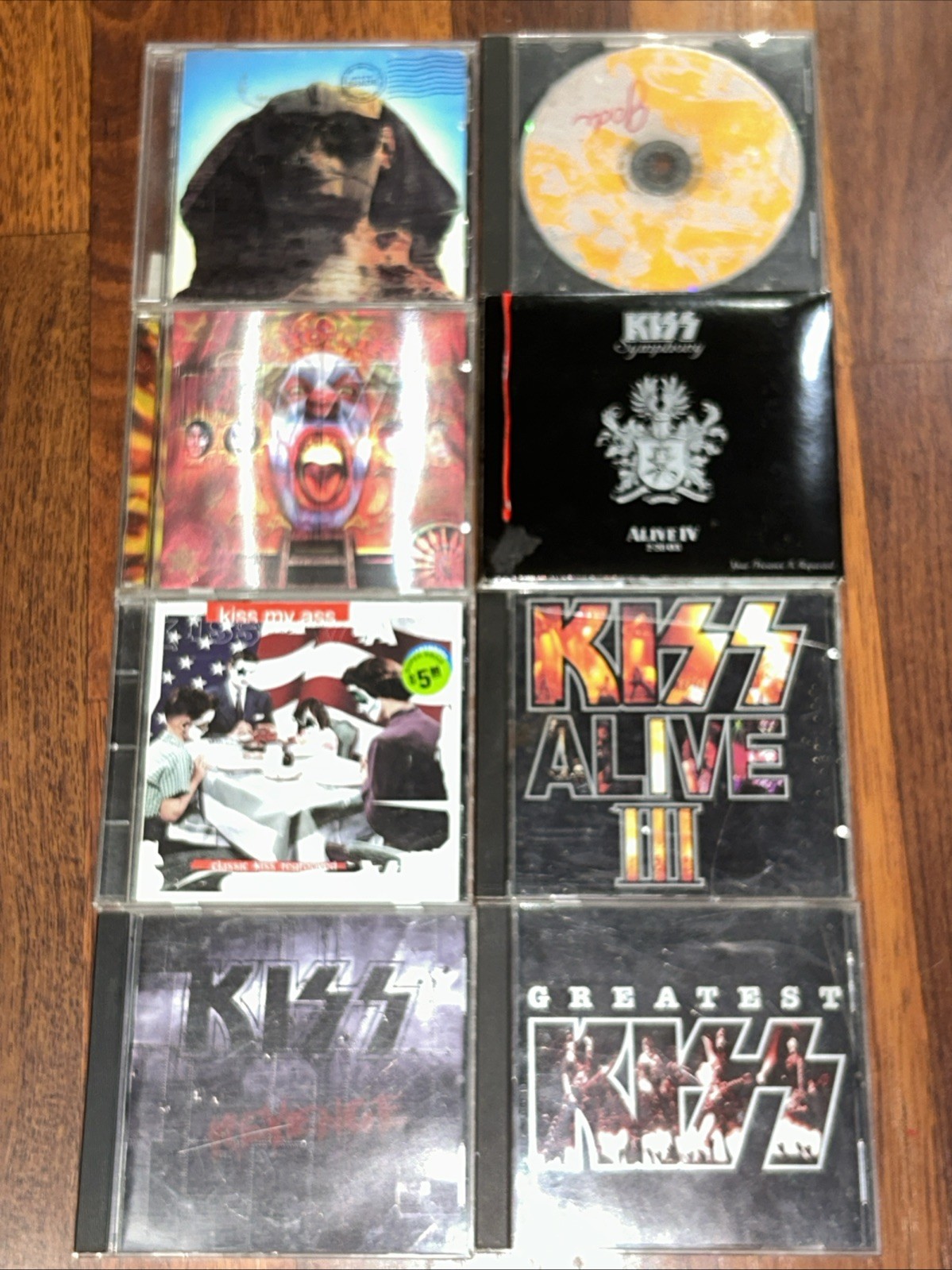 Kiss CD Music Lot of 8 albums - Alive III, Symphony Alive IV, Hot In The Shade