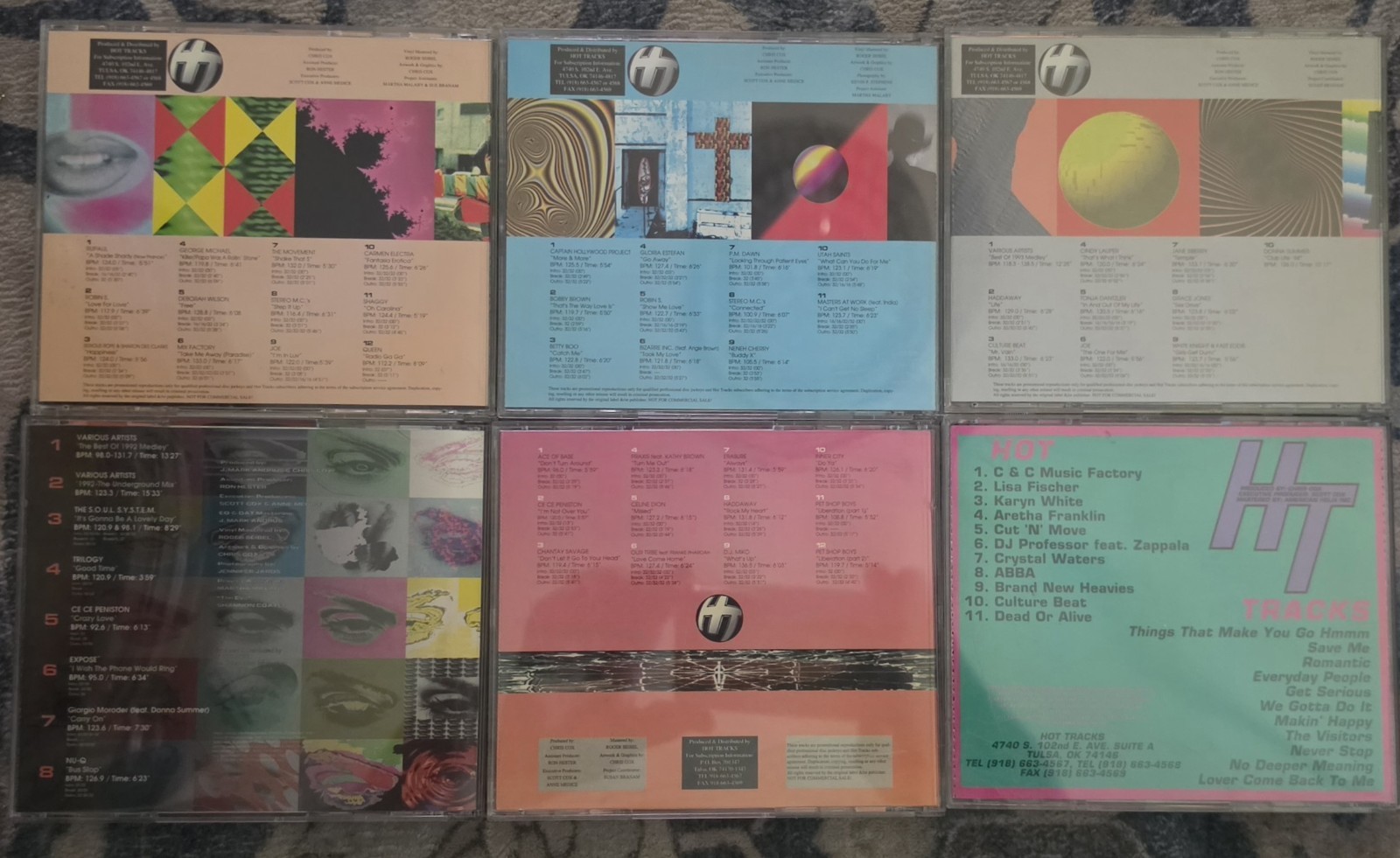 Hot Tracks DJ Remix Service CD Lot of 6 - Issues 11-6 12-3 12-6 12-8 13-5 10-5