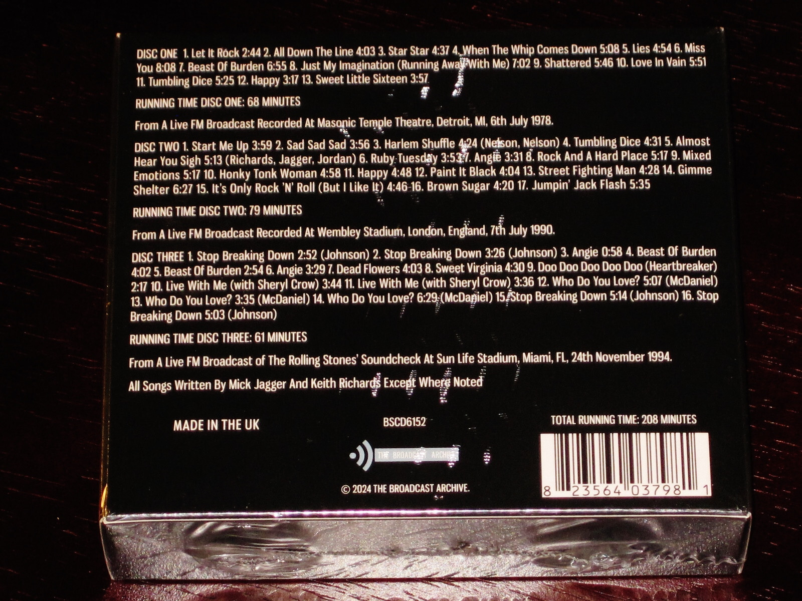 Rolling Stones: The Middle Bit - Broadcast Archives 1970s - 1990s 3 CD Set NEW