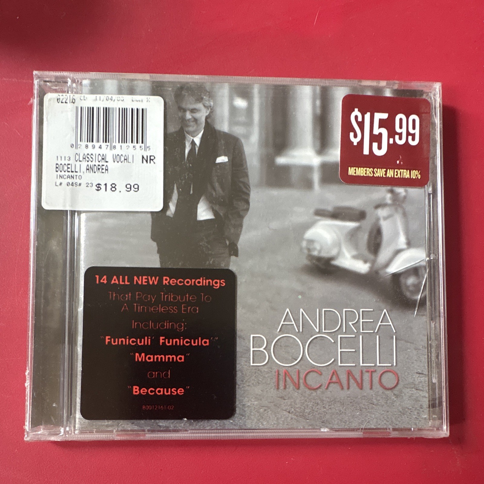 Andrea Bocelli Incanto CD Decca 2008 B0012161-02 Classical Album