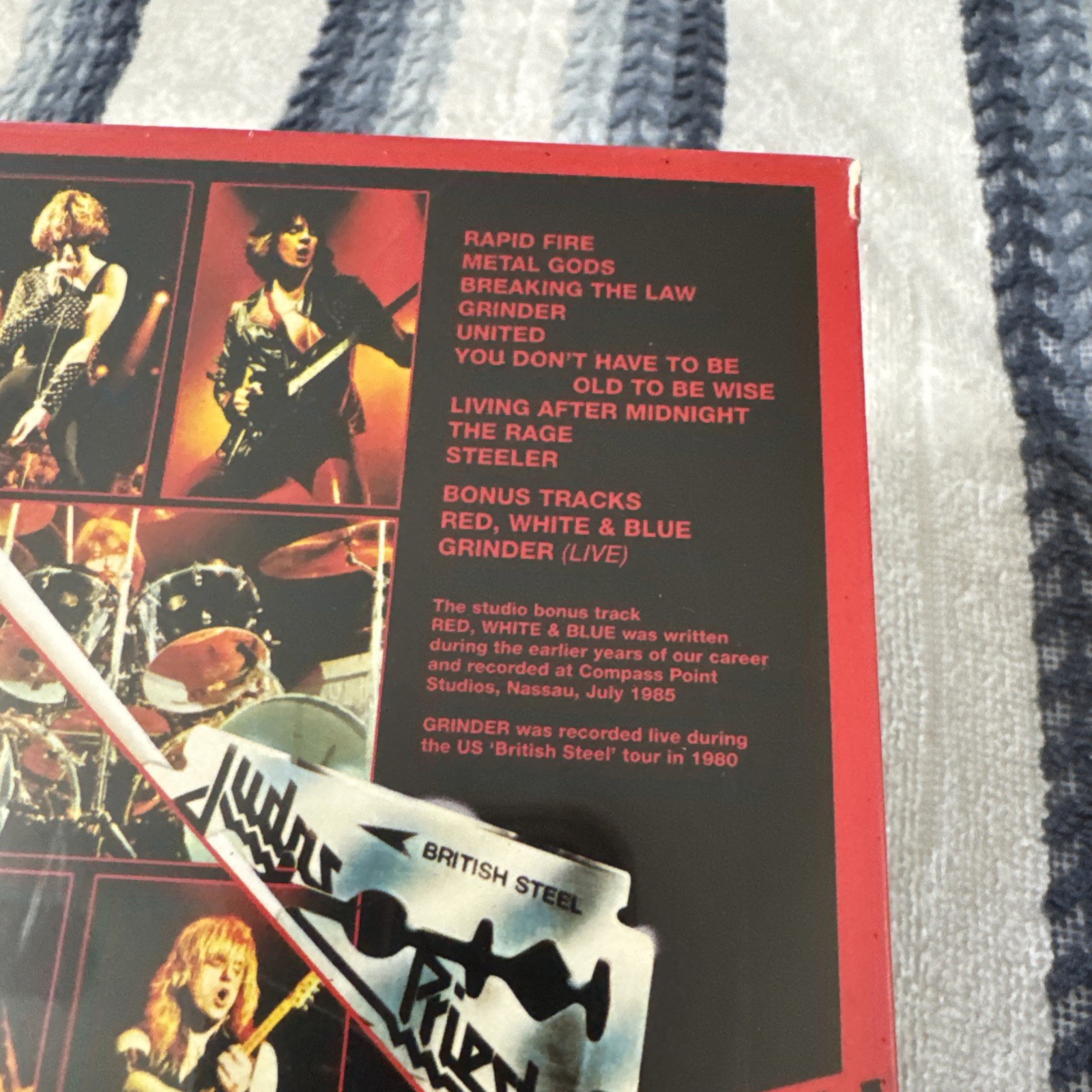 NEW* JUDAS PRIEST- BRITISH STEEL CD Special EDT 2 BONUS TRACKS *POSTER & PATCH*