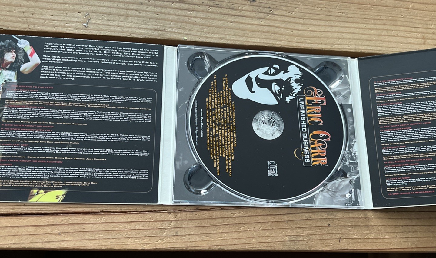 Unfinished Business by Eric Carr (CD, 2011) Kiss