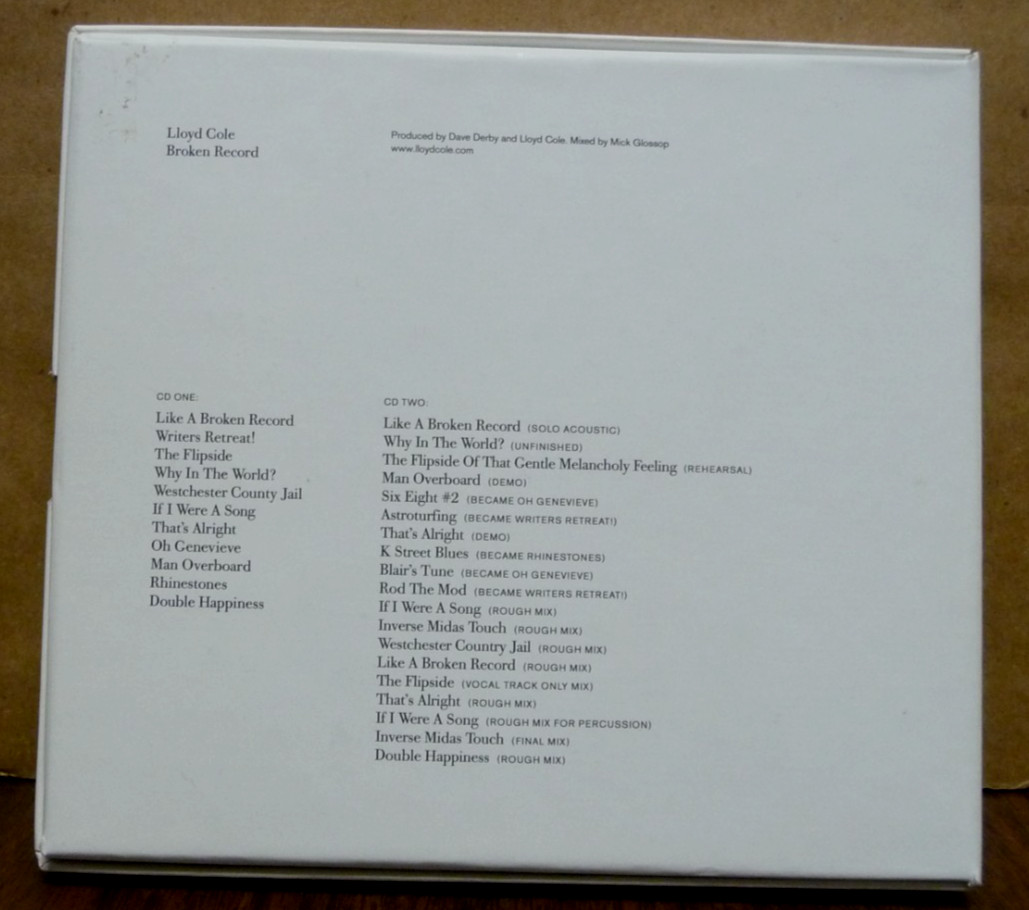 LLOYD COLE Broken Record SIGNED Limited Edition UK CD Box Set + Poster + BONUS