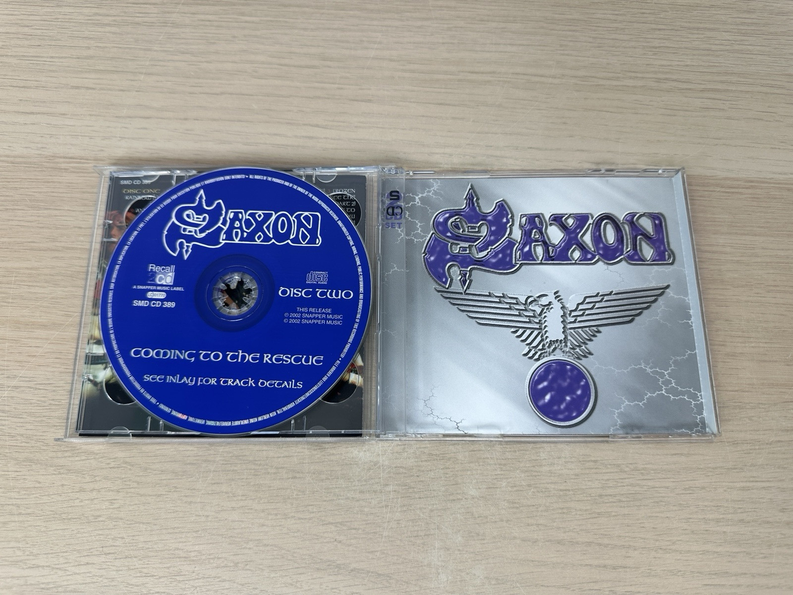 SAXON - Coming To The Rescue - 2 CD Set - UK Import - Live Recording - Snapper