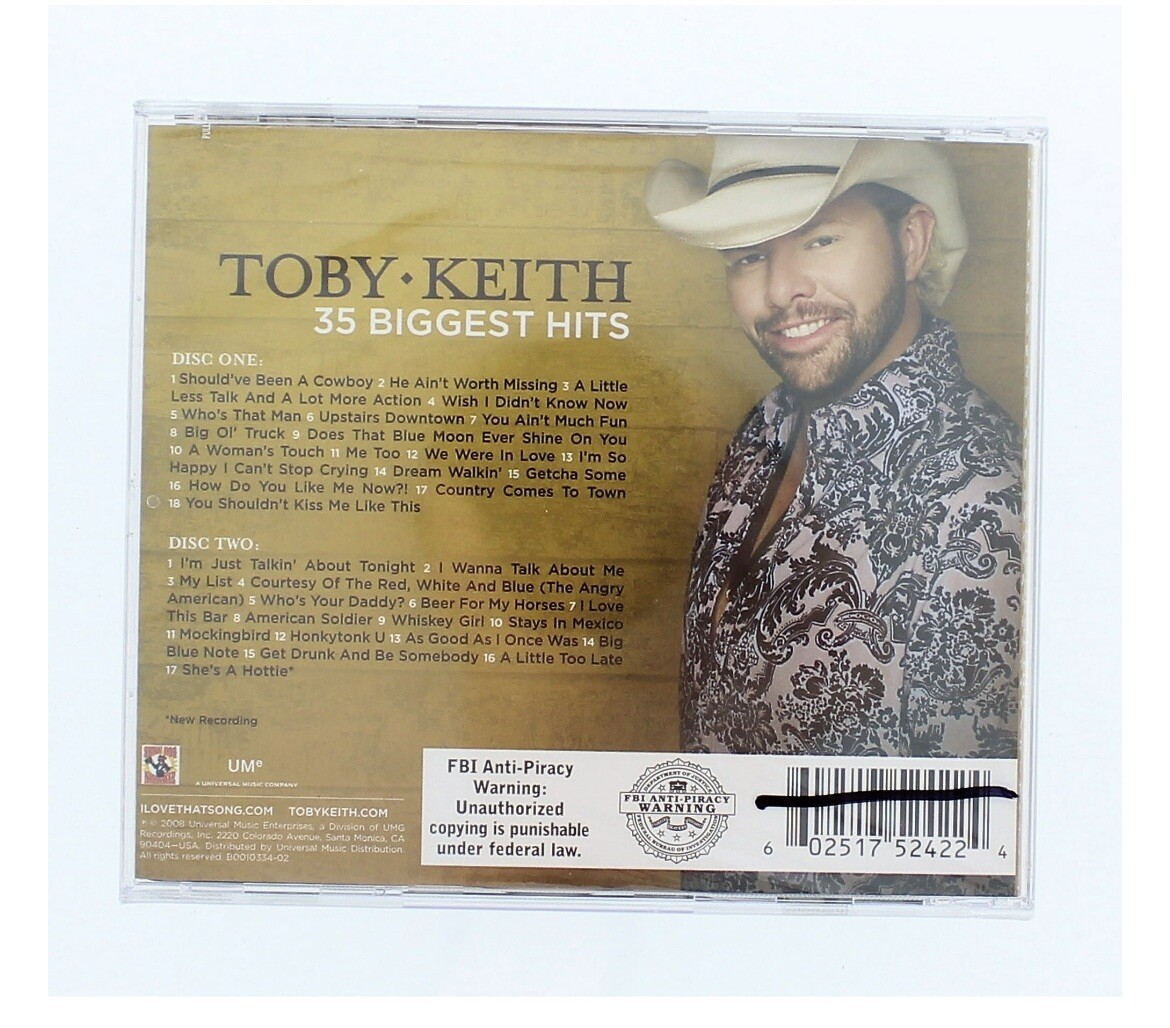 Toby Keith "35 Biggest Hits" 2 Disc CD - 2008 - Brand New Sealed - In Hand