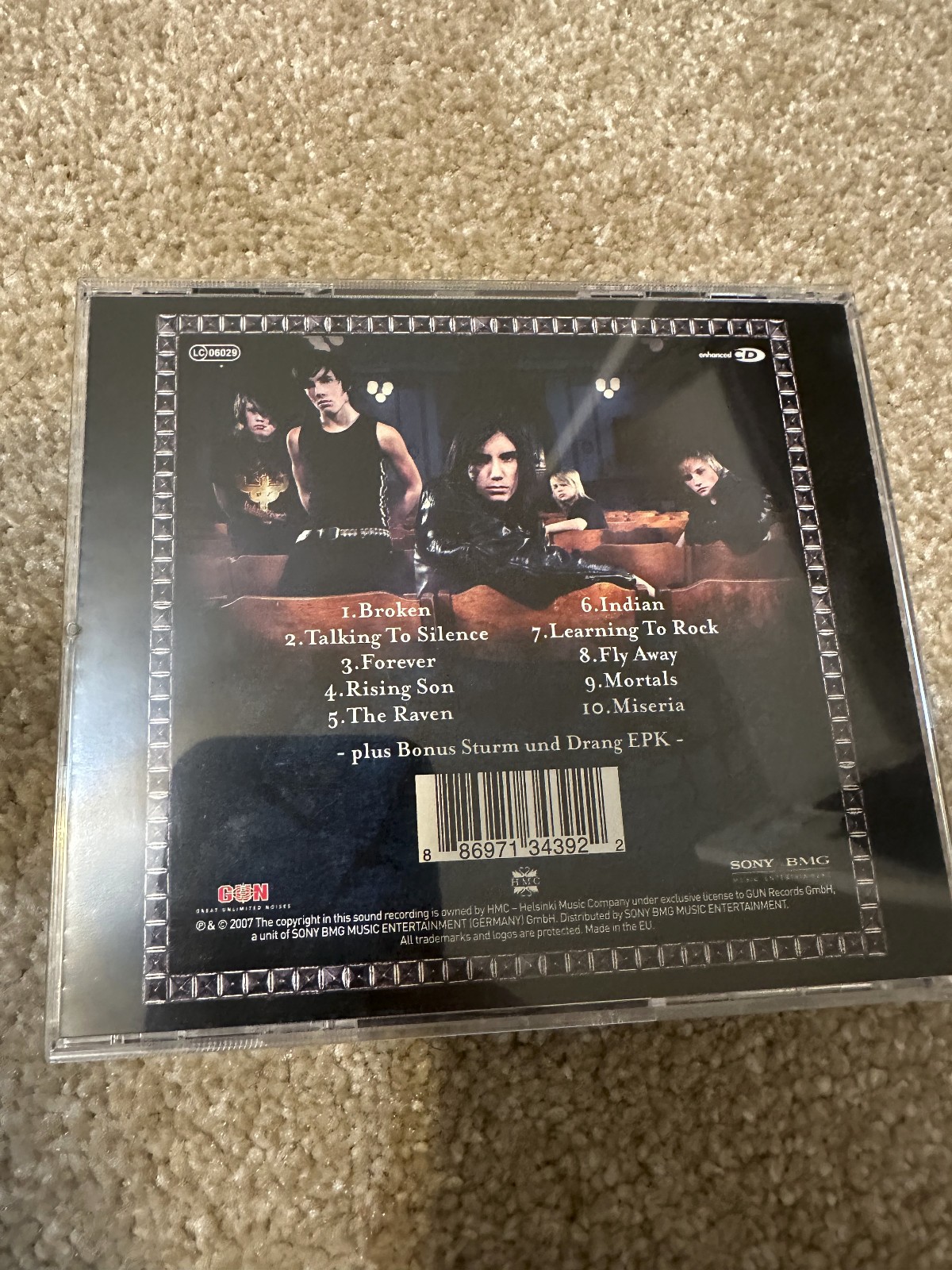 STURM UND DRANG LEARNING TO ROCK CD 2007 GUN RECORDS EXCELLENT CONDITION