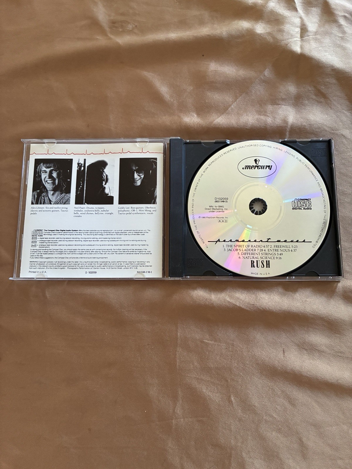 Lot Of Five RUSH CDs (Signals, Grace, Permanent Waves, Exit, Counter) UNSEALED