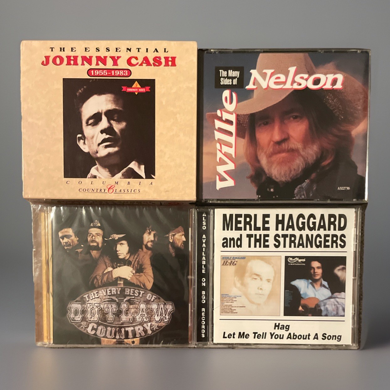 COUNTRY OUTLAW LOT: WILLIE NELSON JOHNNY CASH MERLE HAGGARD & Best Of Outlaw