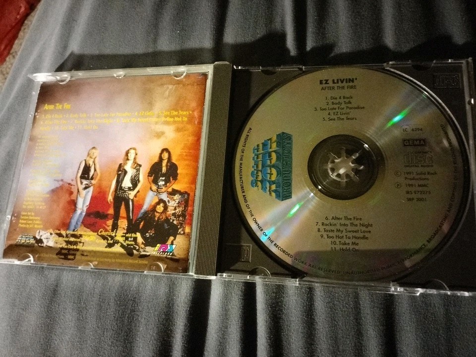 EZ Livin' - After The Fire (1991 CD) - Bonfire, Scorpions, Bon Jovi