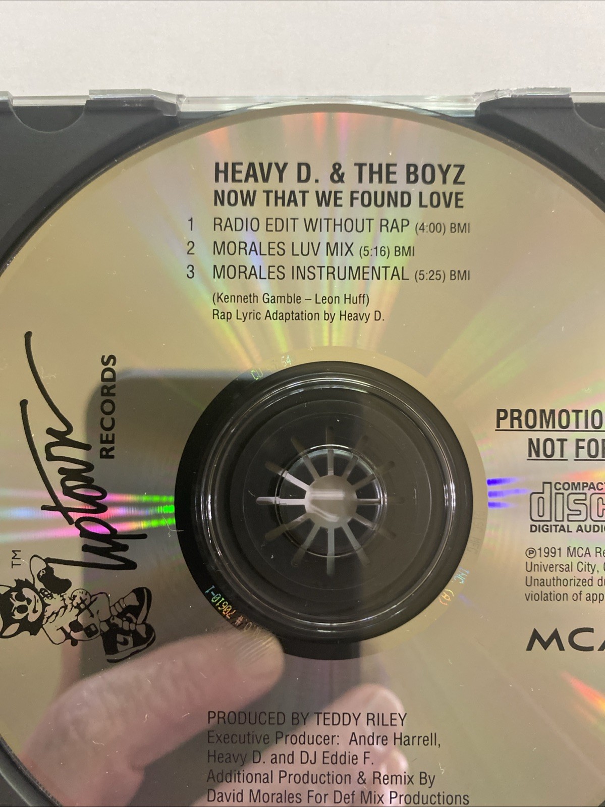 Heavy D & The Boyz - Now That We Found Love - Used Promo CD Single - US 1991 MCA
