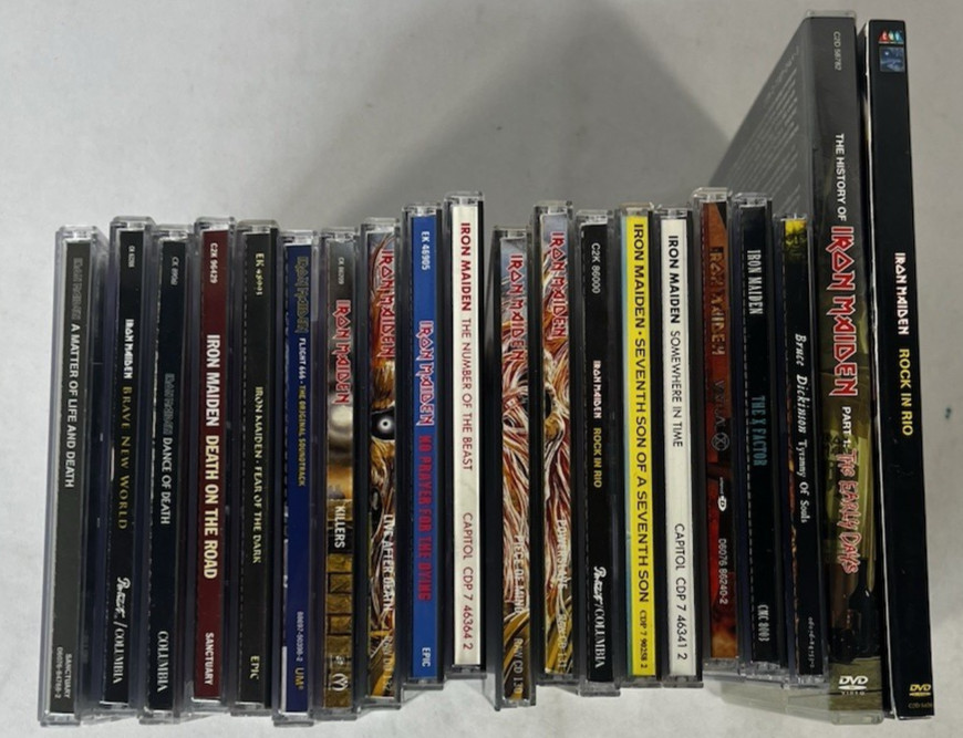 Iron Maiden 22 CD 5 DVD Lot Number Of The Beast Killers Rock In Rio Powerslave
