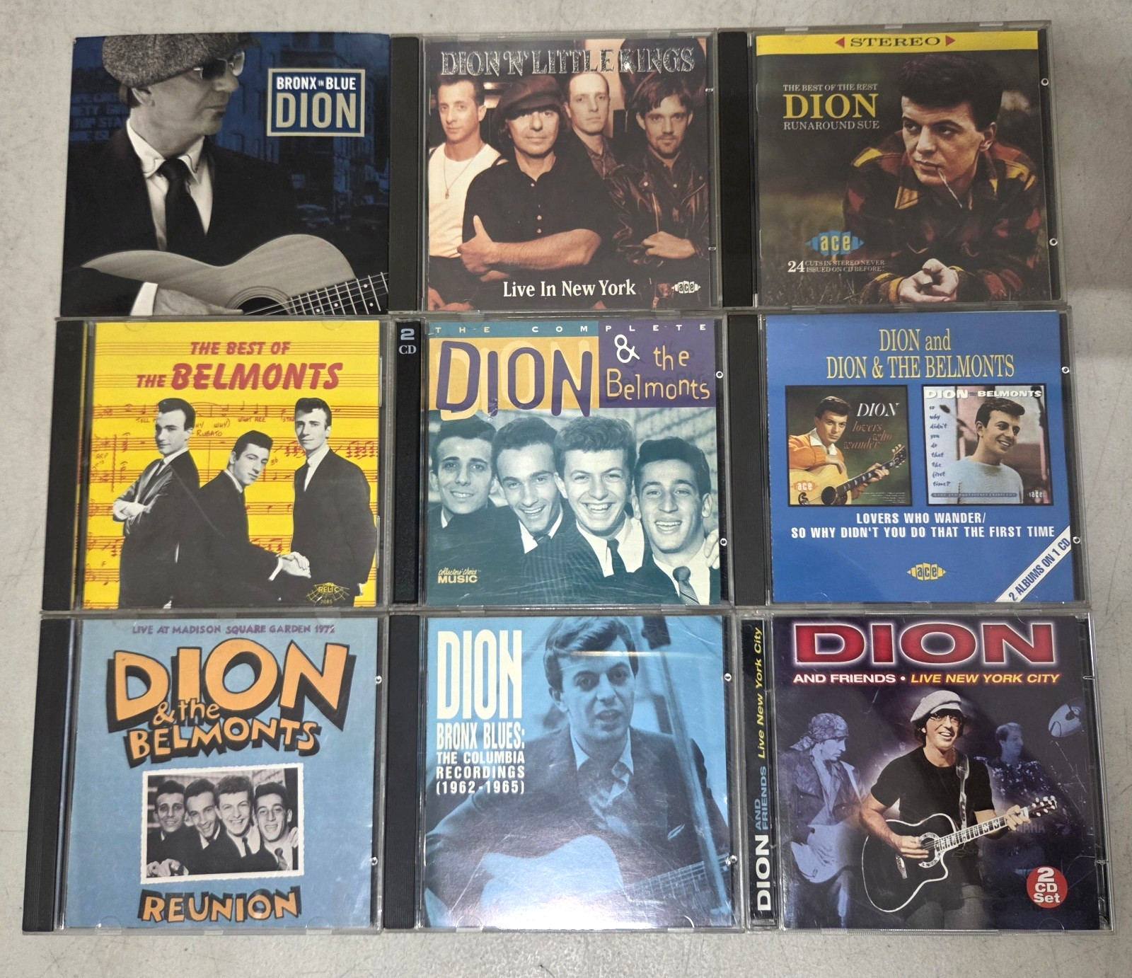 Dion Belmonts Kings CD Lot of 9 Bronx Blues Lovers Who Wander Runaround Sue Live