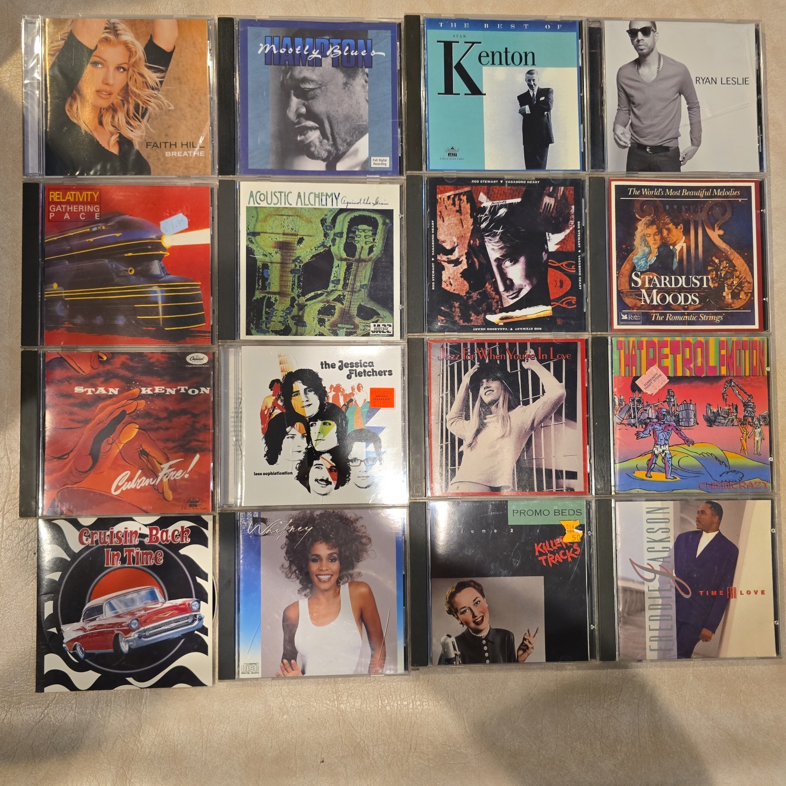 Mixed Music CD Lot 16 Count Assorted Genres R&B Vocal Jazz Classic Pop Rock