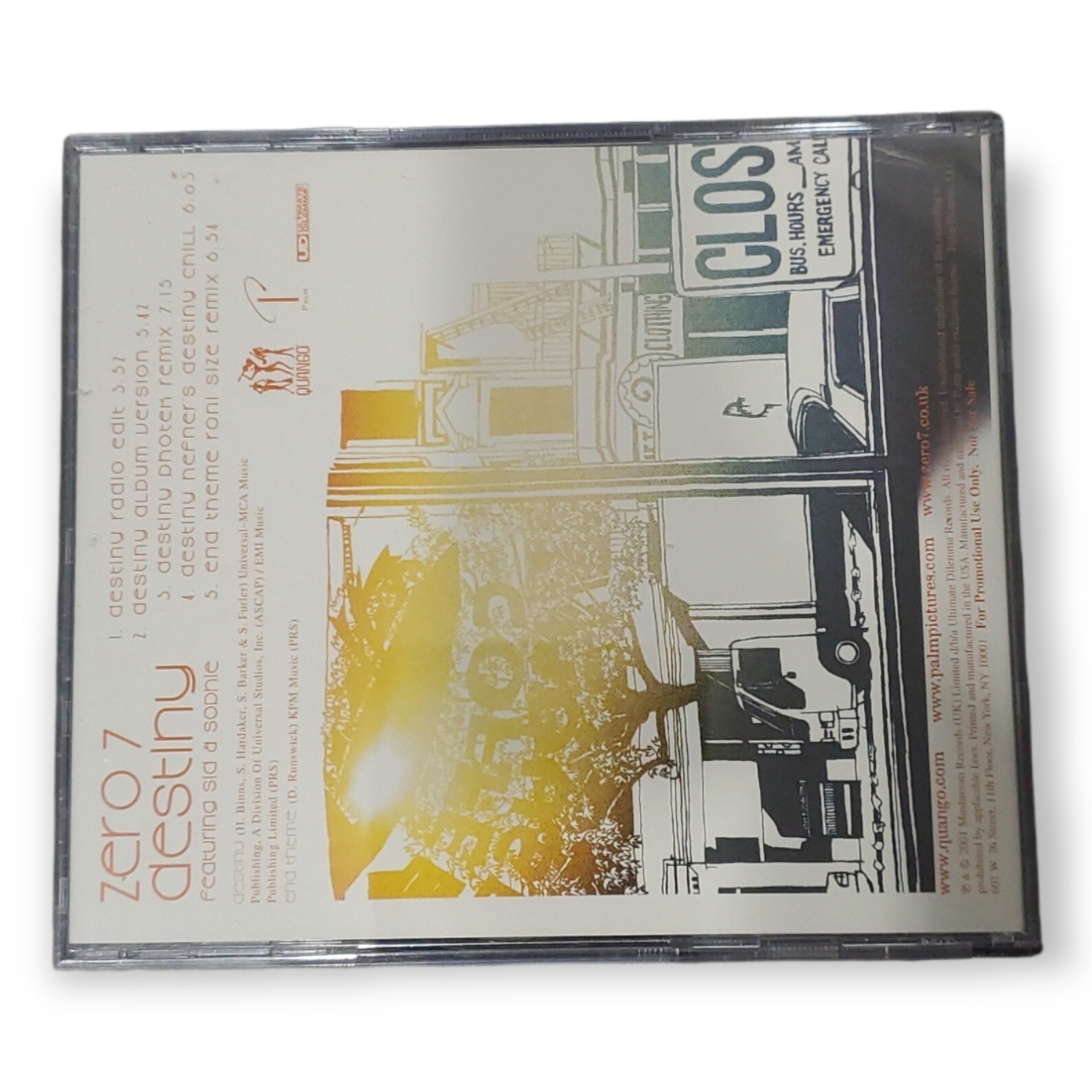 Zero 7 ft. Sia & Sophie - Destiny [Promo CD Maxi-Single] 2001