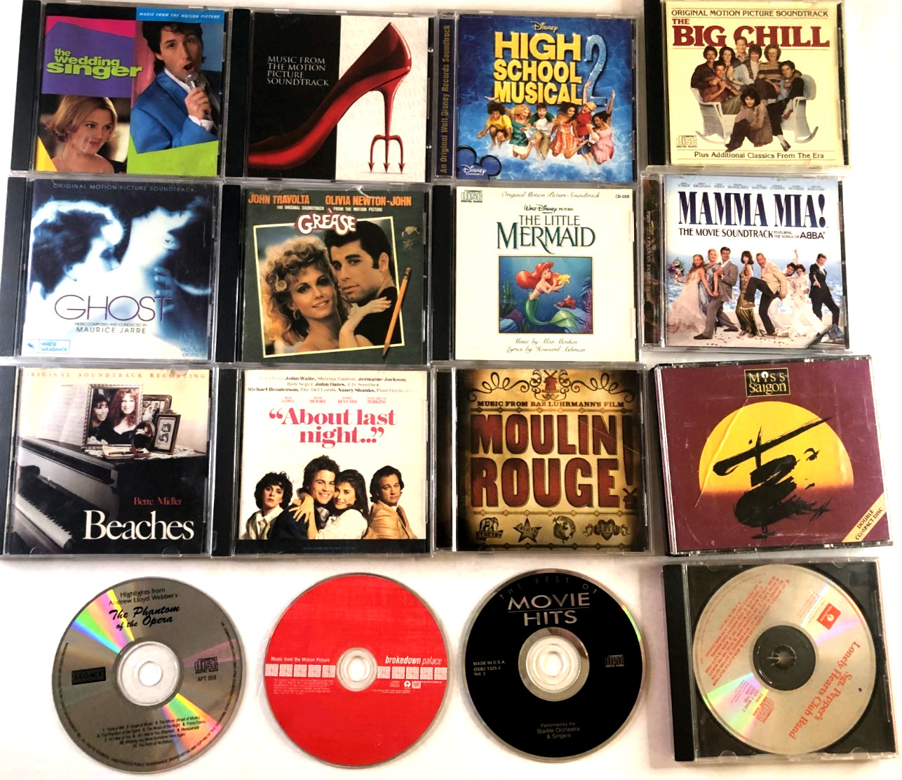 CD's Pick Choose your own-LOT #16-Motion Picture & Musicals Soundtracks Only