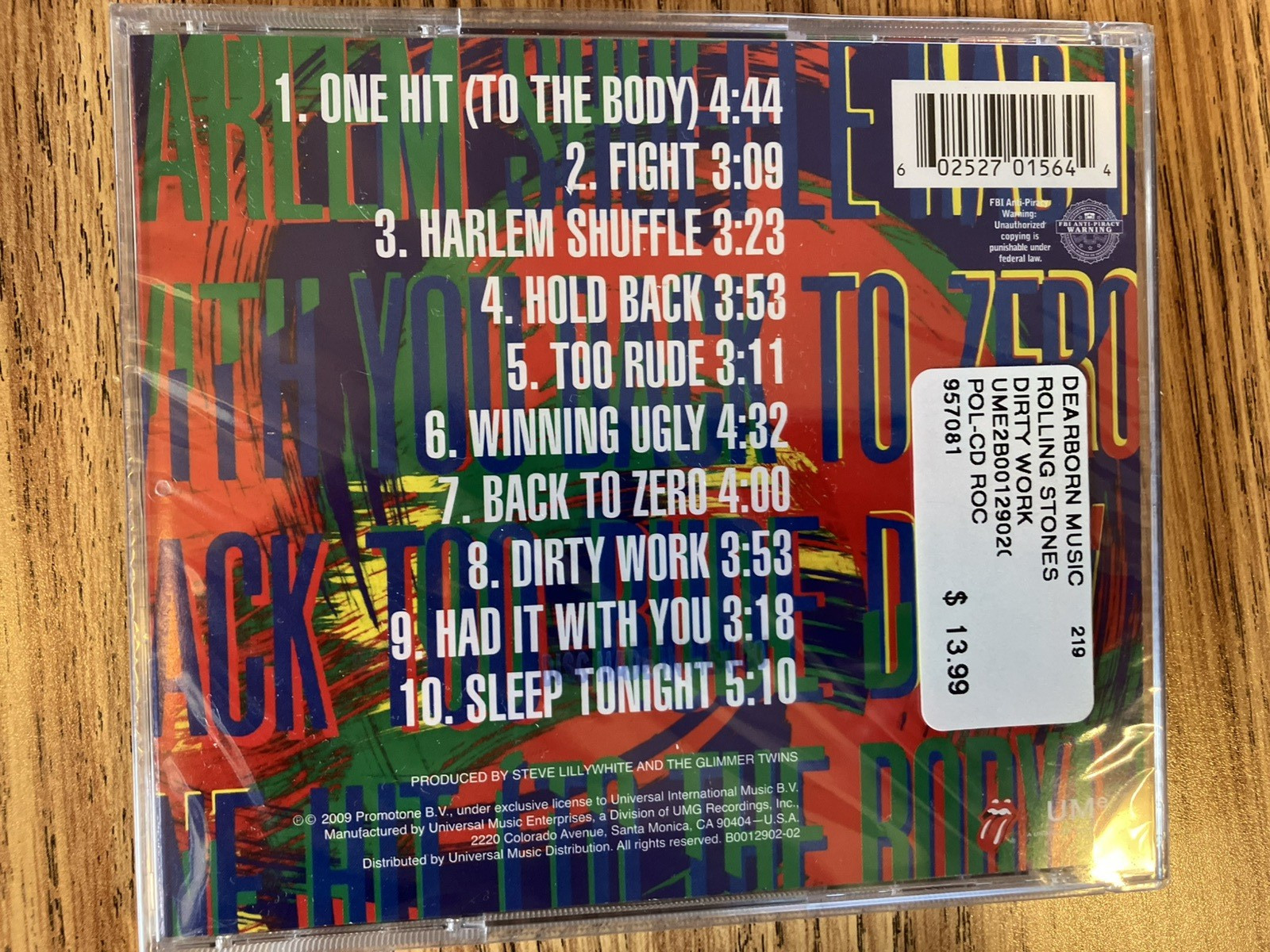 Rolling Stones - Dirty Work (CD) / Sealed New.