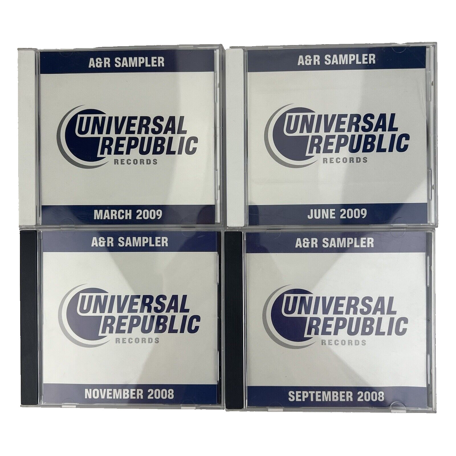 Lot of 4 Rare - Universal Republic Records A&R Music Sampler CDs - 2008/2009