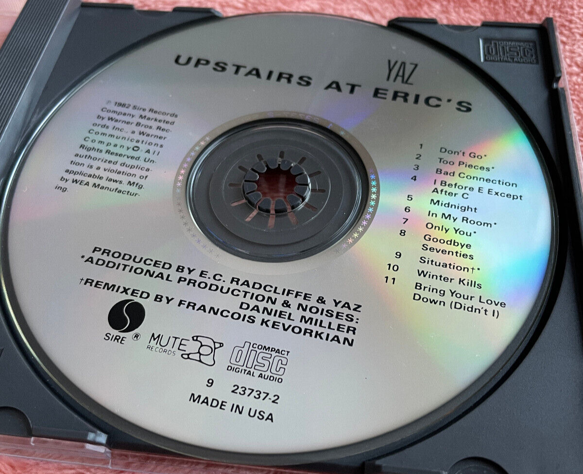 Upstairs at Eric's / Yaz (CD c1982/[1987] Sire Records) Synth Pop, New Wave