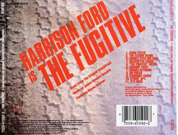 The Fugitive [OMPS]] by James Newton Howard (CD, 1993 Elektra)