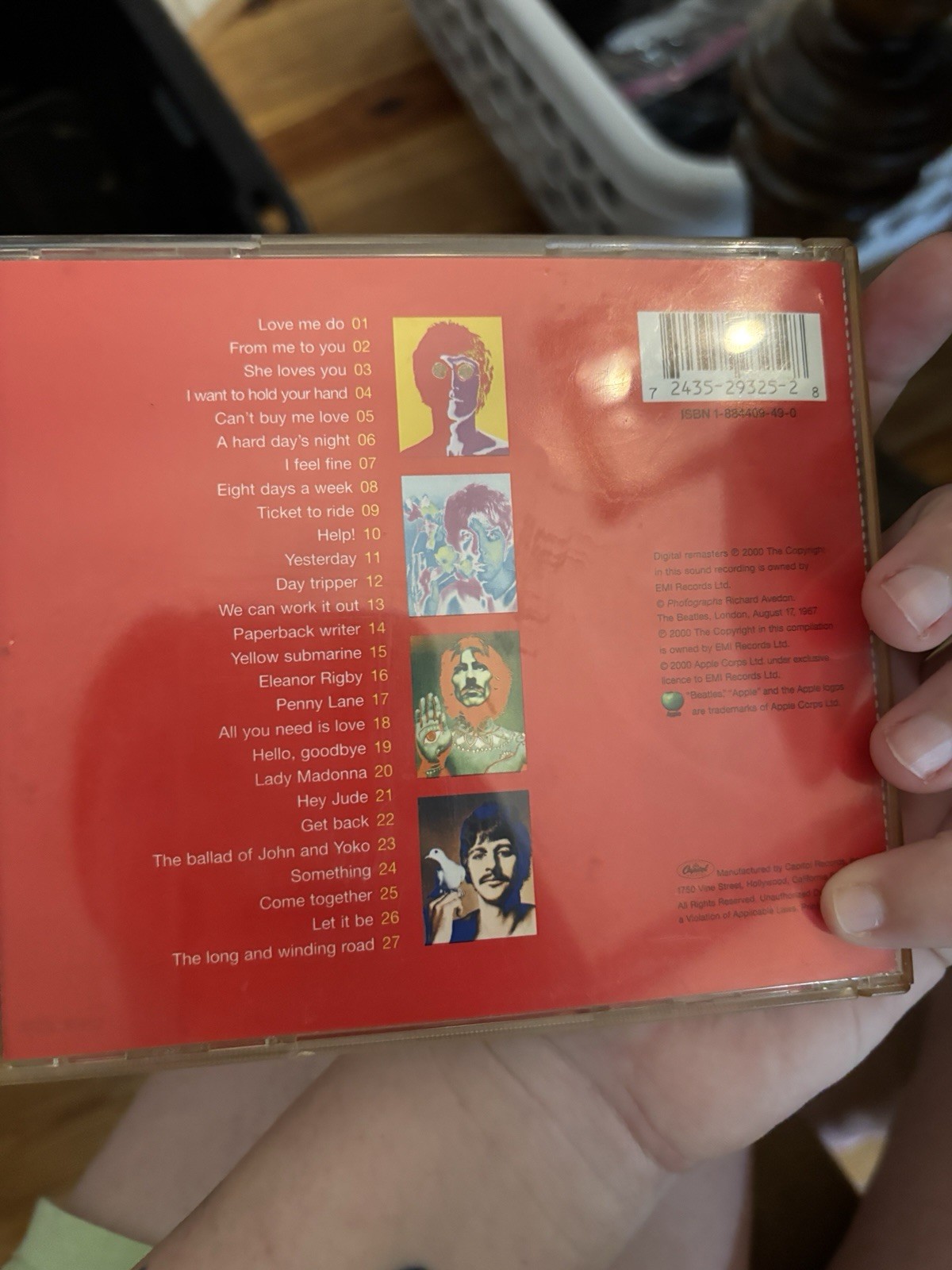 The Beatles 1 CD Album 2000 Rock Apple Records CDP