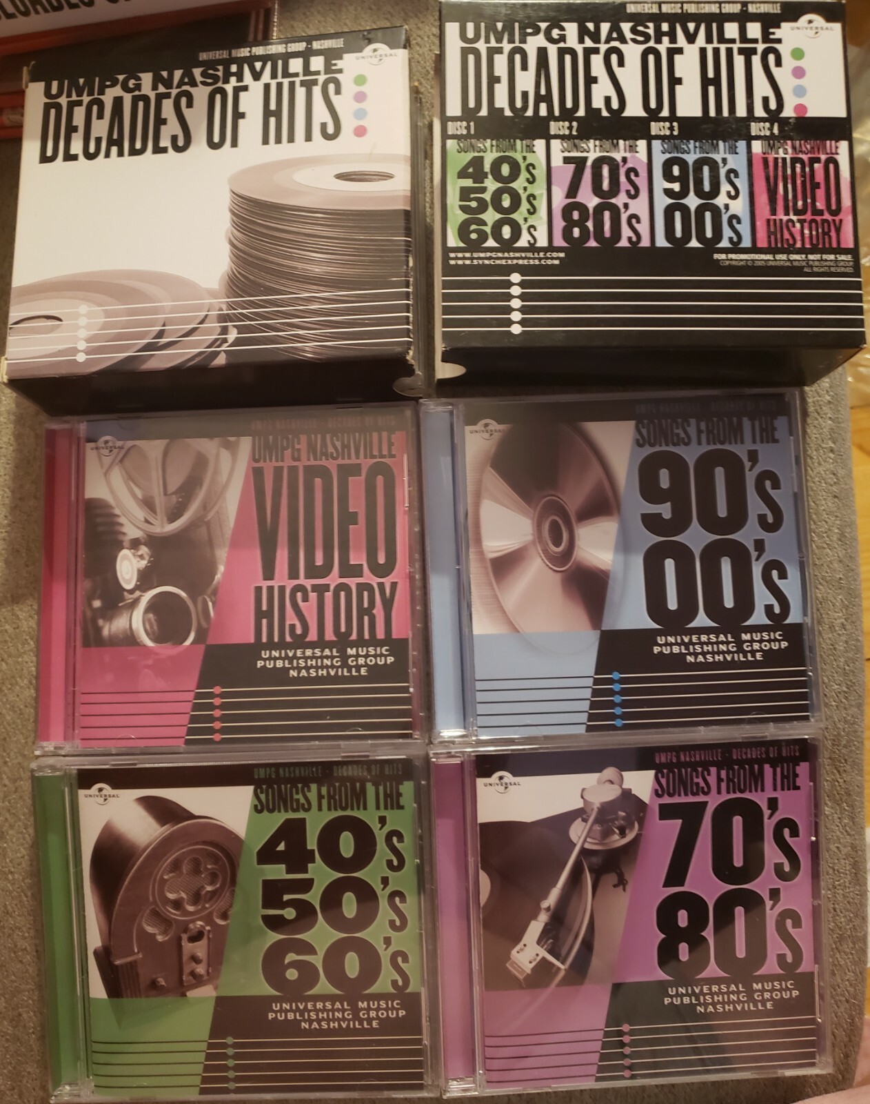 UMPG Nashville Decades Hits Universal Music Publishing Group 3-CDs 1-DVD PROMO