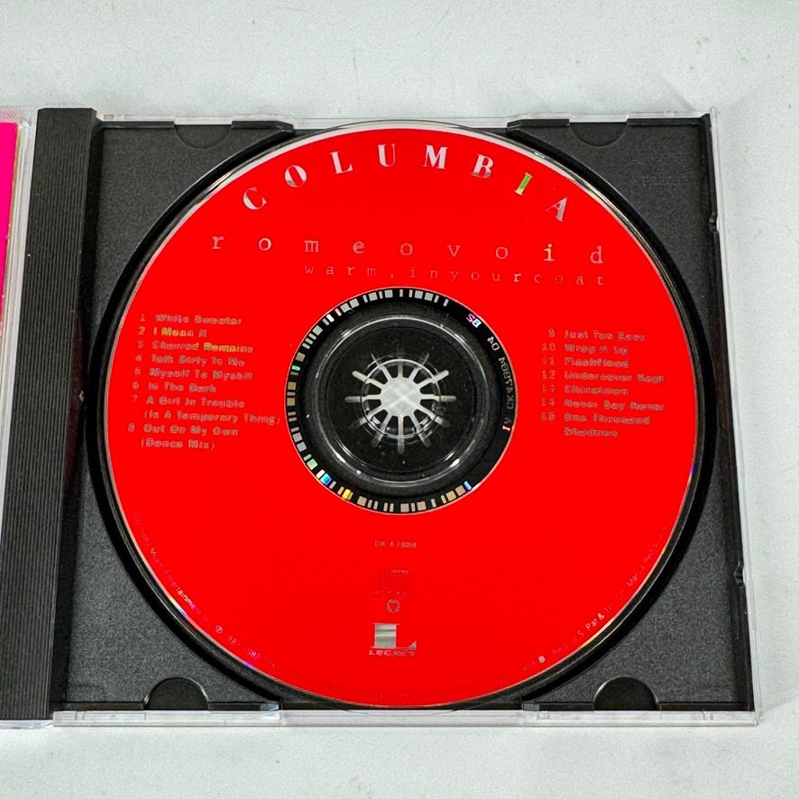 Romeo Void – Warm, In Your Coat CD 1991 Post-Punk New Wave Columbia Legacy