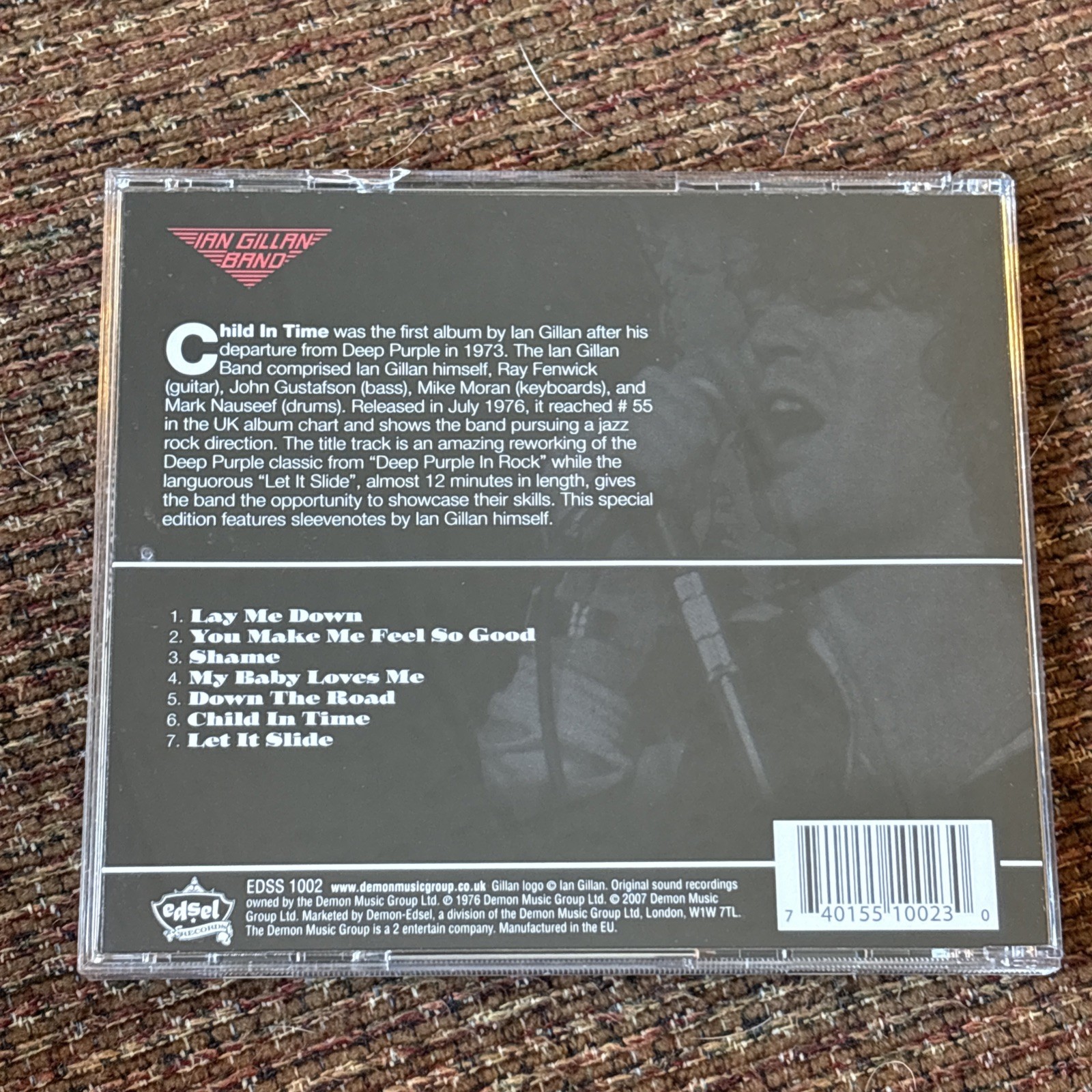 Ian Gillan Band Child in Time CD Album + Slipcase Expanded Edition 2007 Edsel EX