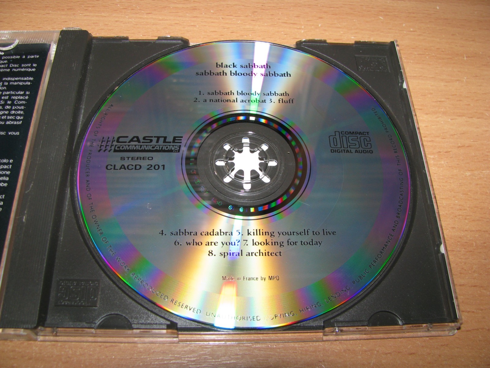 BLACK SABBATH - Sabbath Bloody Sabbath (1986 Castle MPO) Ozzy Osbourne,Iommy,DIO