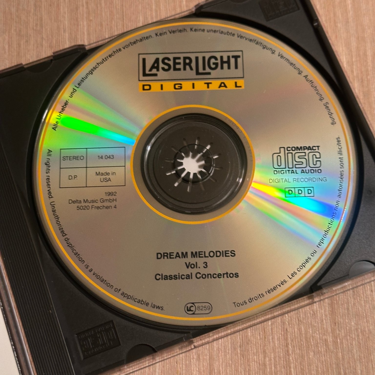 Dream Melodies Vol. 6 Piano Music CD 1992 Classical LaserLight Digital