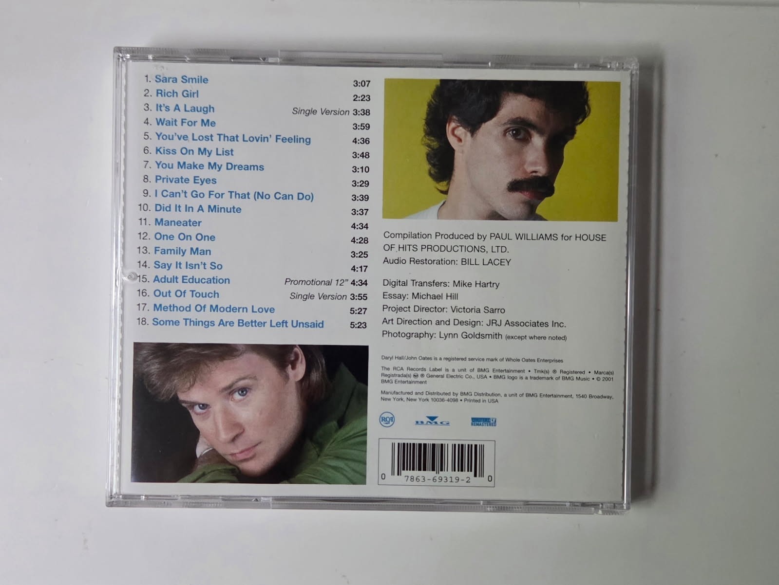 Hall & Oates - The Very Best Of Daryl Hall and John Oates CD/ LIKE NEW CONDITION