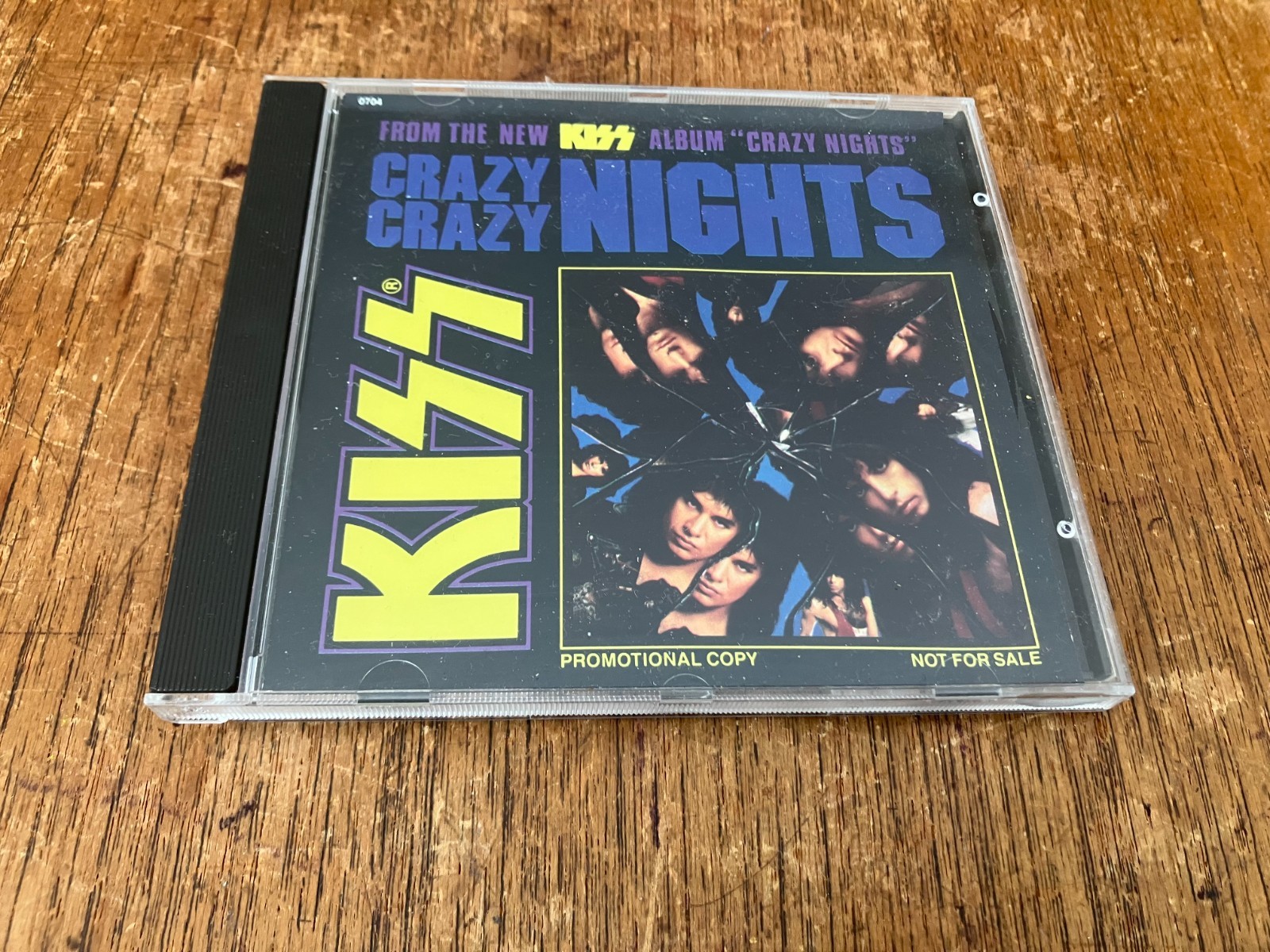 KISS Crazy Crazy Nights US PROMO CD-Single 1987 RARE Bruce Kulick Eric Carr