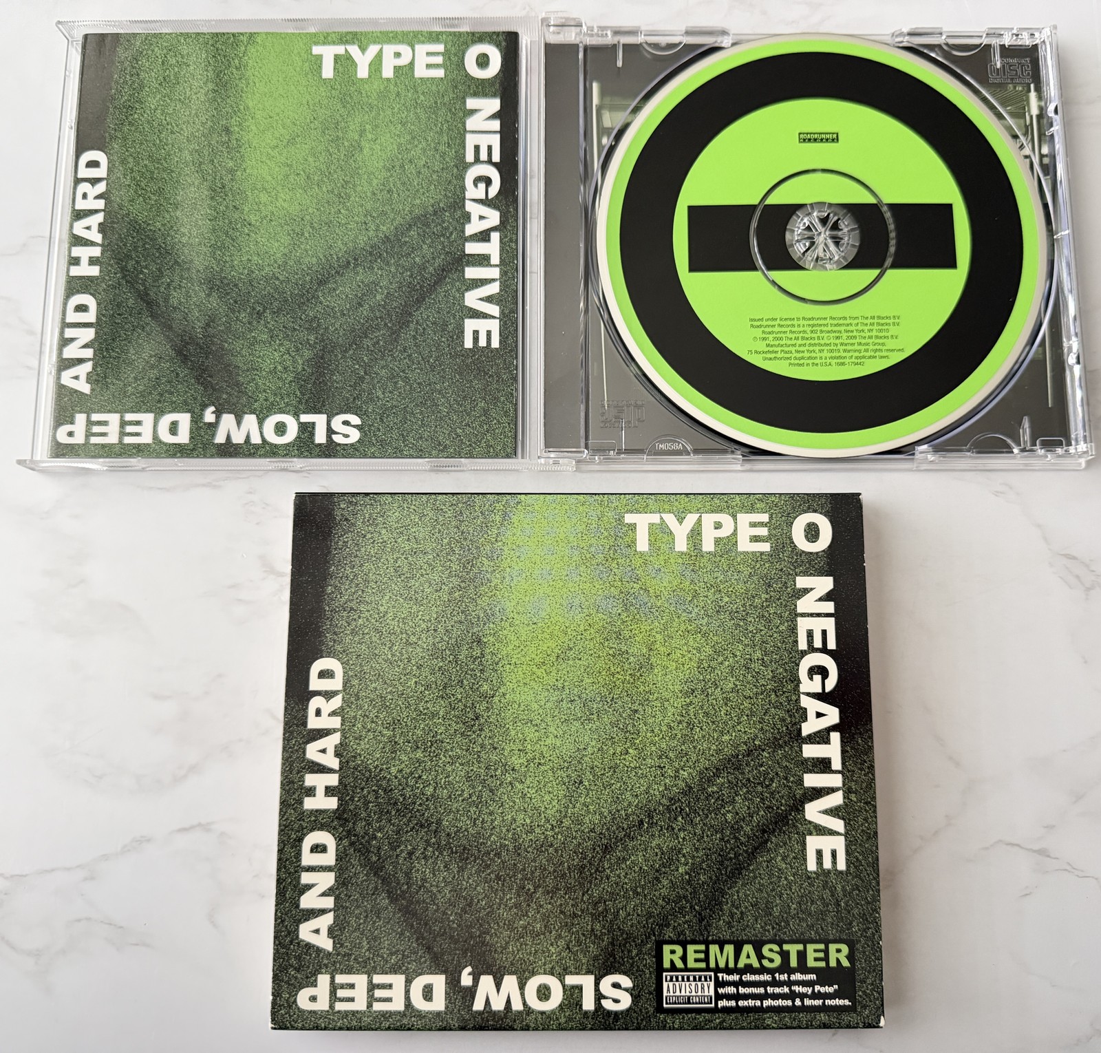 Type O Negative Slow Deep And Hard Remaster CD 2009 w/Slipcase! BONUS TRACK!