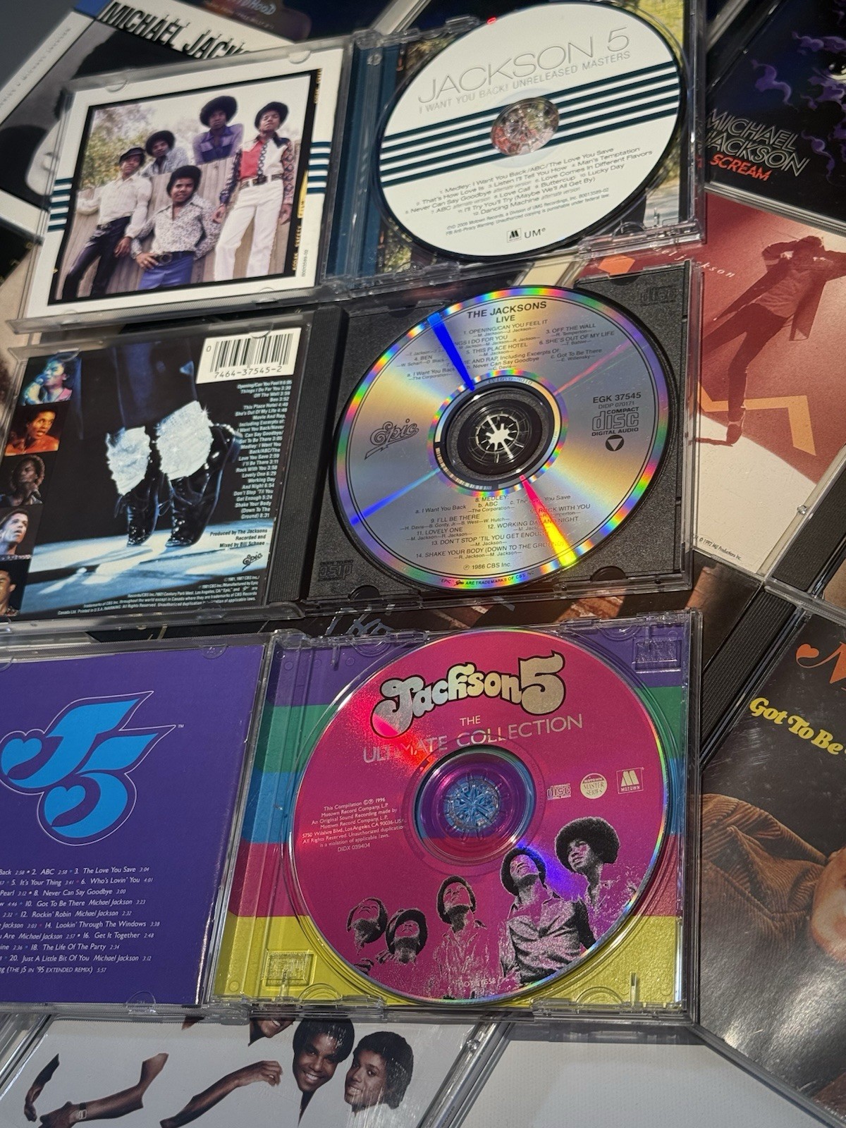 MICHAEL JACKSON (25 Compact Disc Lot)/Rare/OOP/Imports/Used & Very Good Plus+!!!