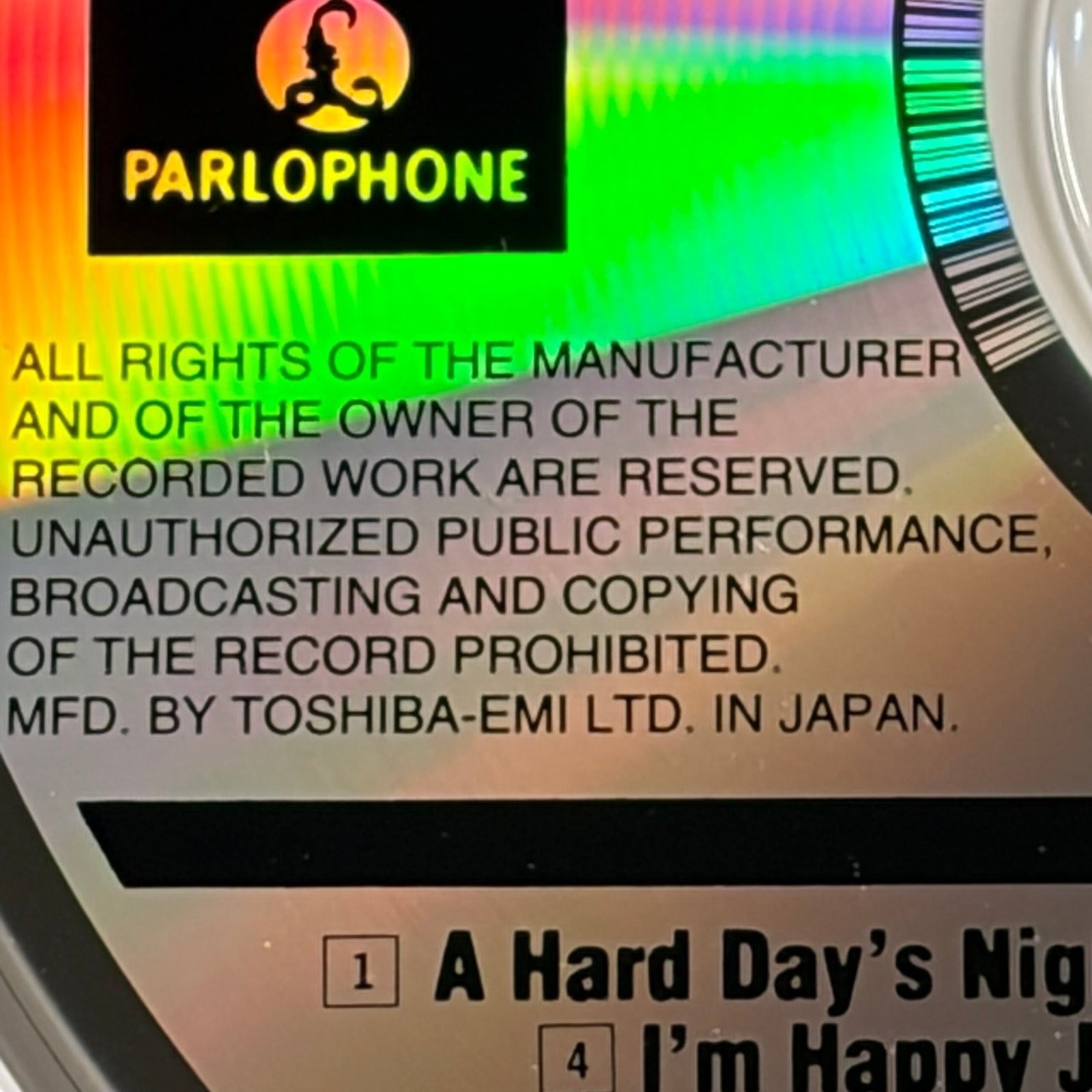 The Beatles – A Hard Day's Night CD 1993 Japan Import Pop Rock Parlophone