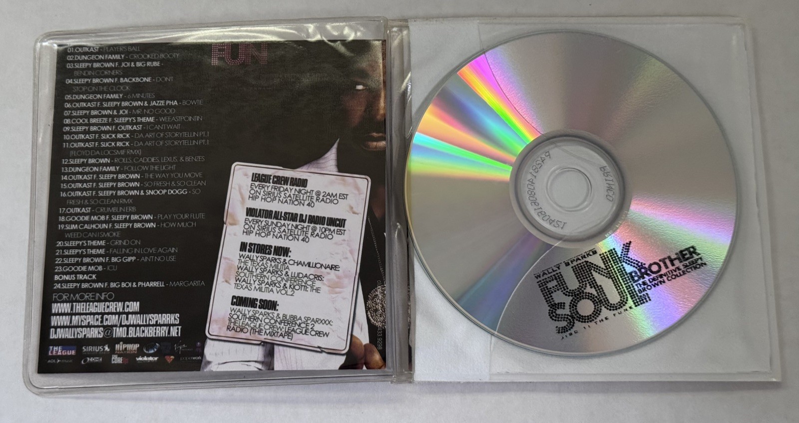 Sleepy Brown & Wally Sparks - Funk Soul Brother Mixtape (2CD Set Dungeon Family)