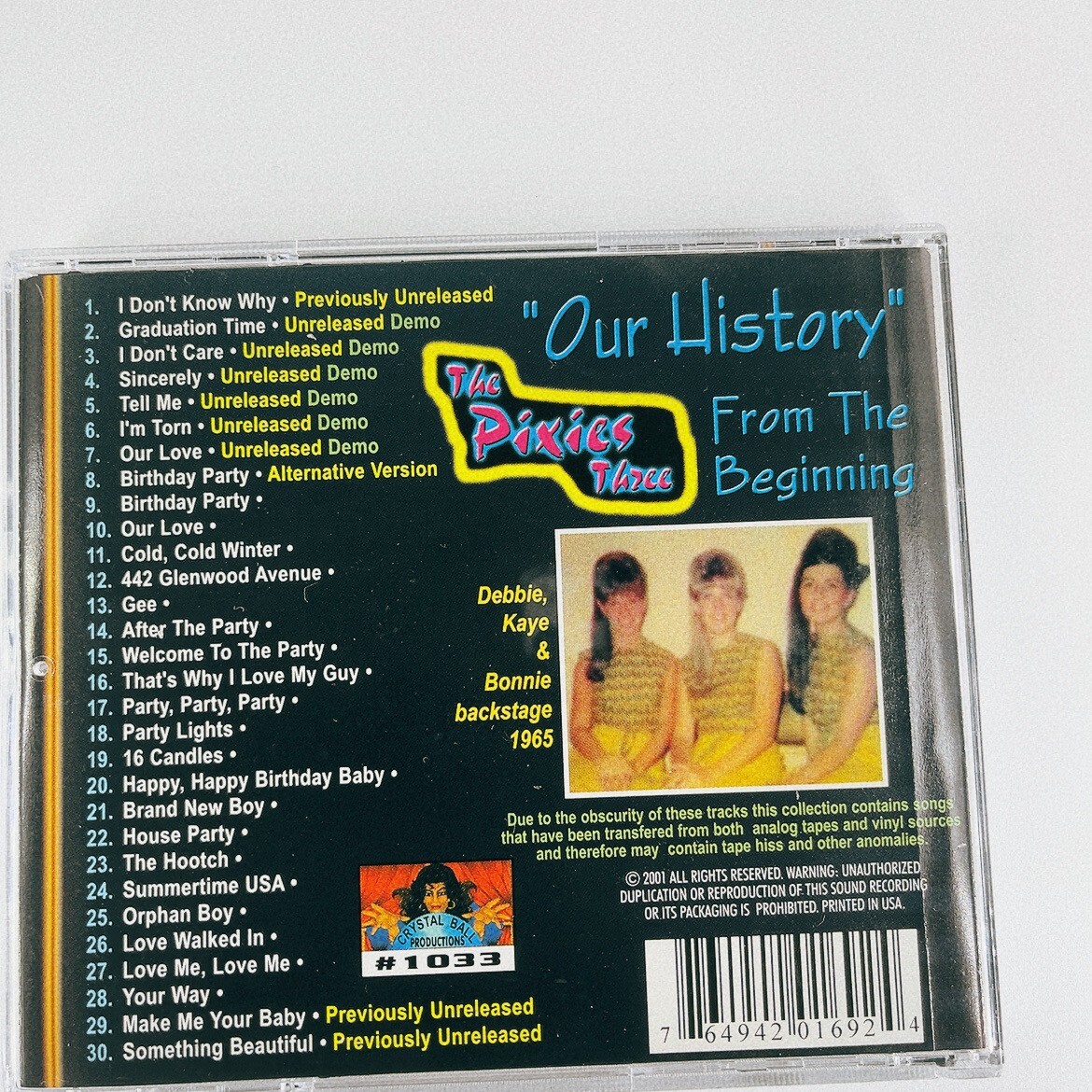The Pixies Three – Our History [60's Girl Groups Compilation] 10 Unreleased song